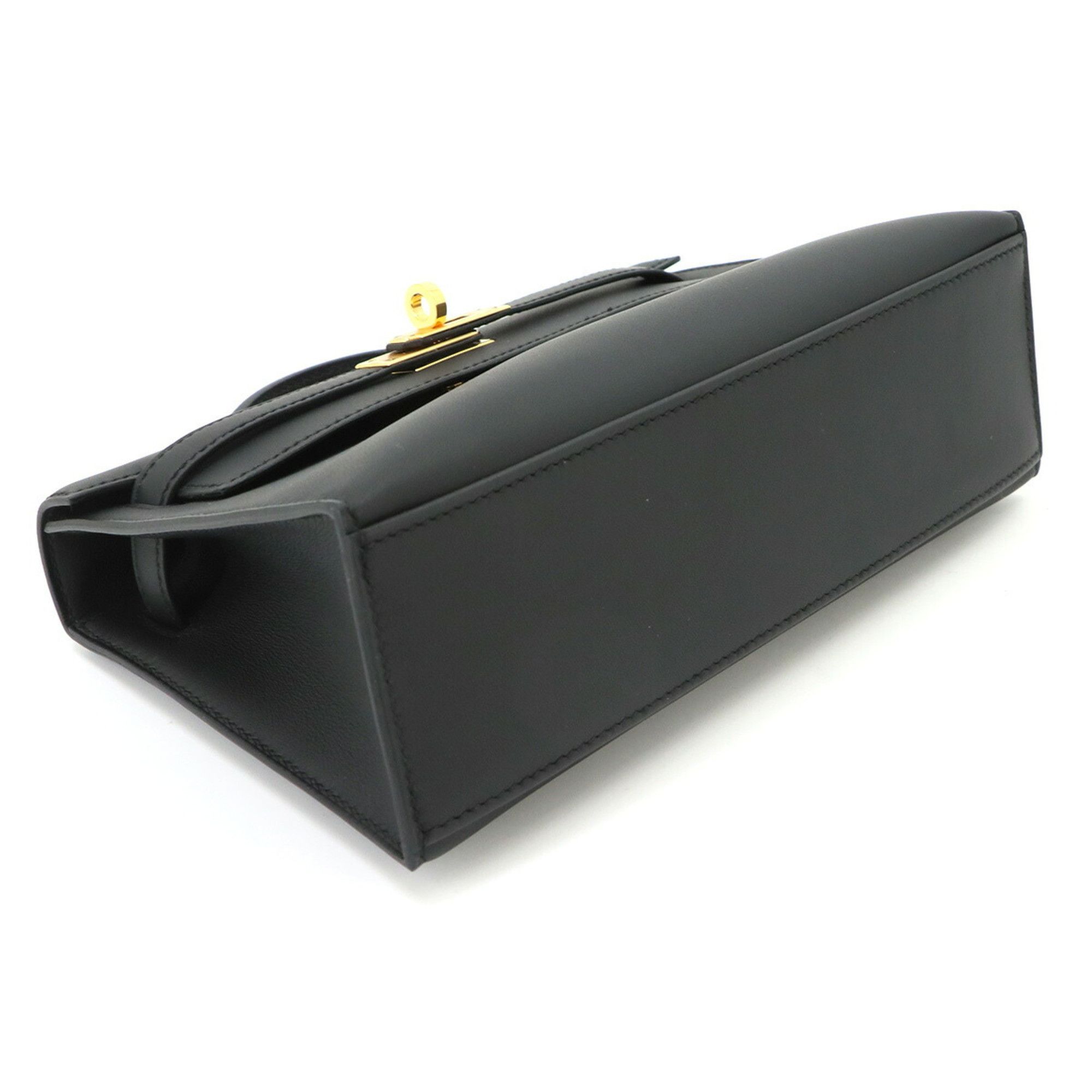 Hermes Hermes Pochette Kelly Swift Black Handbag with W stamp and gold hardware. Size ONE SIZE - 5 Thumbnail