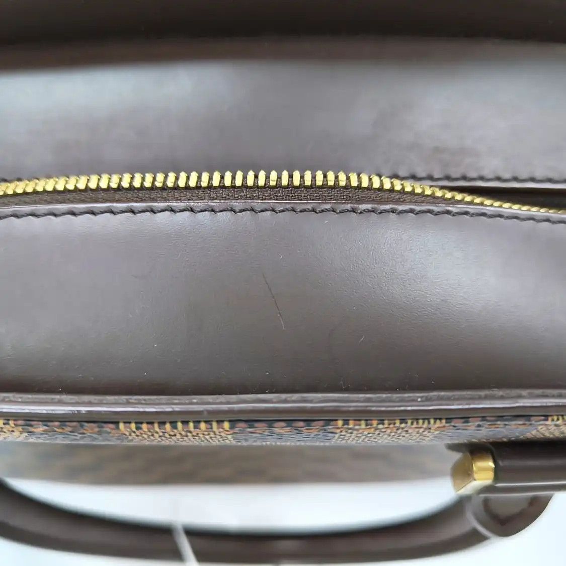 Louis Vuitton LOUIS VUITTON SARRIA HORIZONTAL brown coated canvas checkerboard handbag gold ha Size ONE SIZE - 11 Thumbnail