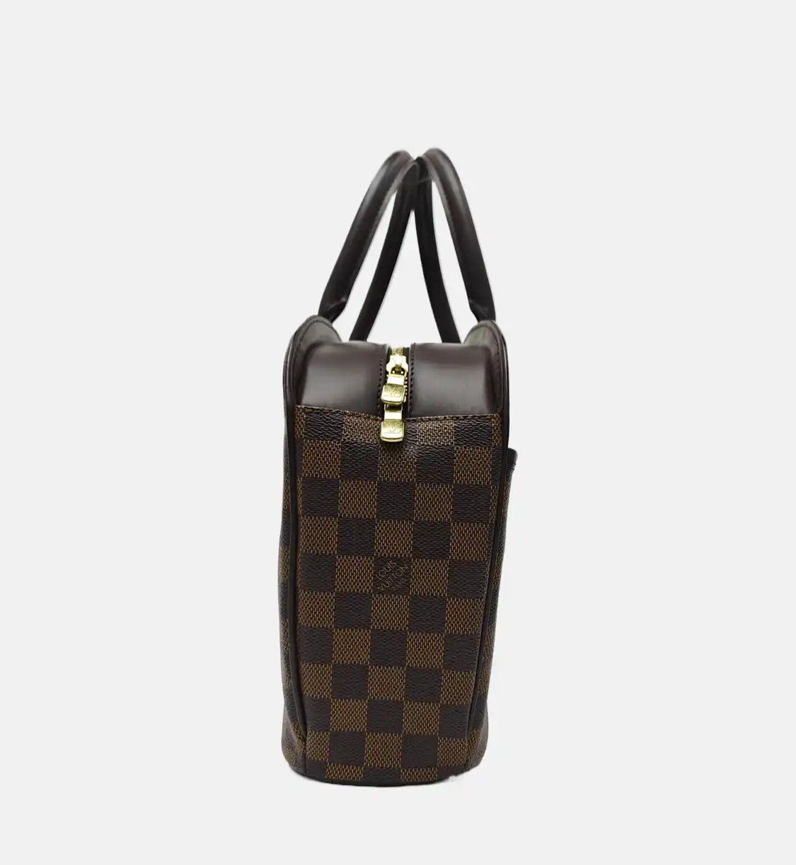 Louis Vuitton LOUIS VUITTON SARRIA HORIZONTAL brown coated canvas checkerboard handbag gold ha Size ONE SIZE - 5 Thumbnail