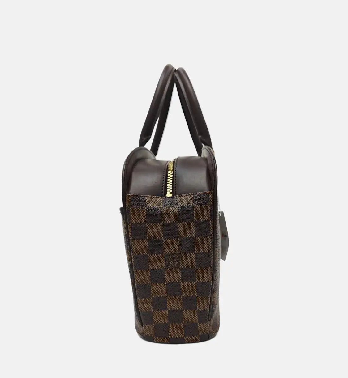 Louis Vuitton LOUIS VUITTON SARRIA HORIZONTAL brown coated canvas checkerboard handbag gold ha Size ONE SIZE - 4 Thumbnail