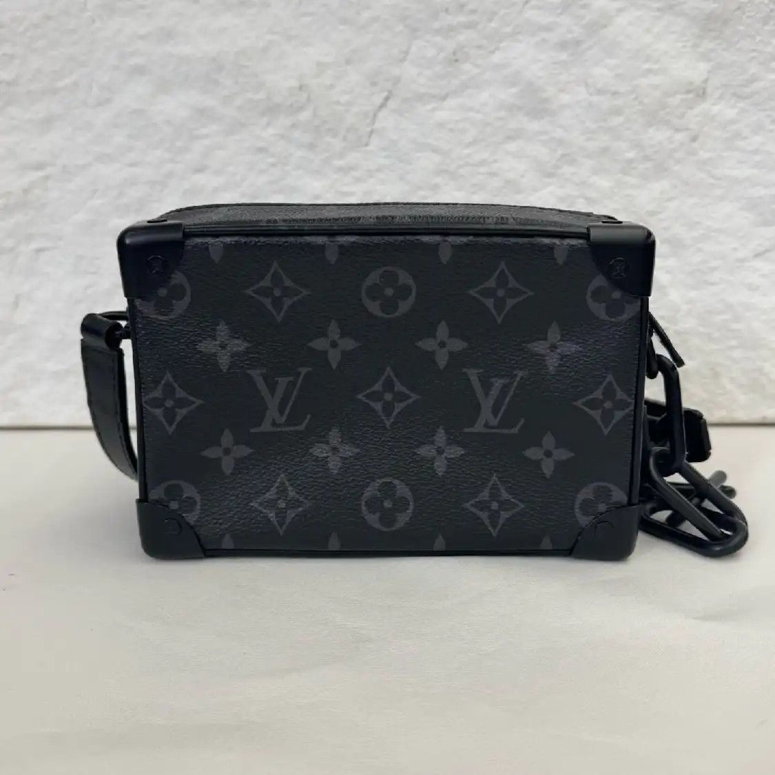 Louis Vuitton LOUIS VUITTON SOFT TRUNK mini black coated canvas monogram stud black samurai sh Size ONE SIZE - 5 Thumbnail