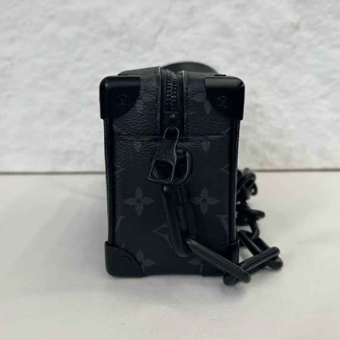 Louis Vuitton LOUIS VUITTON SOFT TRUNK mini black coated canvas monogram stud black samurai sh Size ONE SIZE - 3 Thumbnail