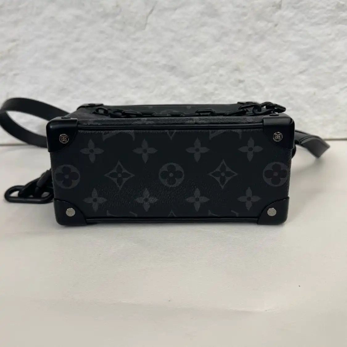 Louis Vuitton LOUIS VUITTON SOFT TRUNK mini black coated canvas monogram stud black samurai sh Size ONE SIZE - 6 Thumbnail