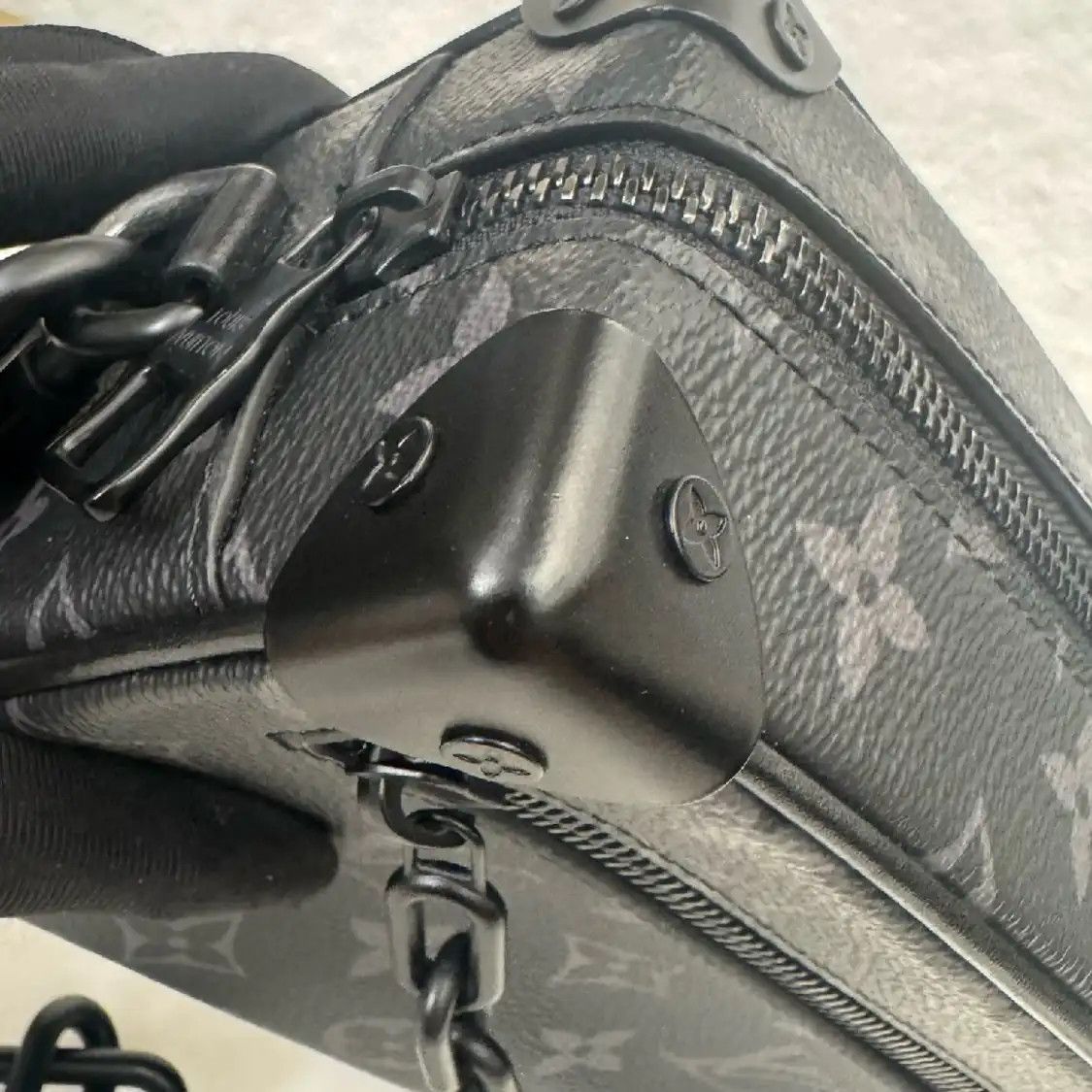 Louis Vuitton LOUIS VUITTON SOFT TRUNK mini black coated canvas monogram stud black samurai sh Size ONE SIZE - 11 Thumbnail