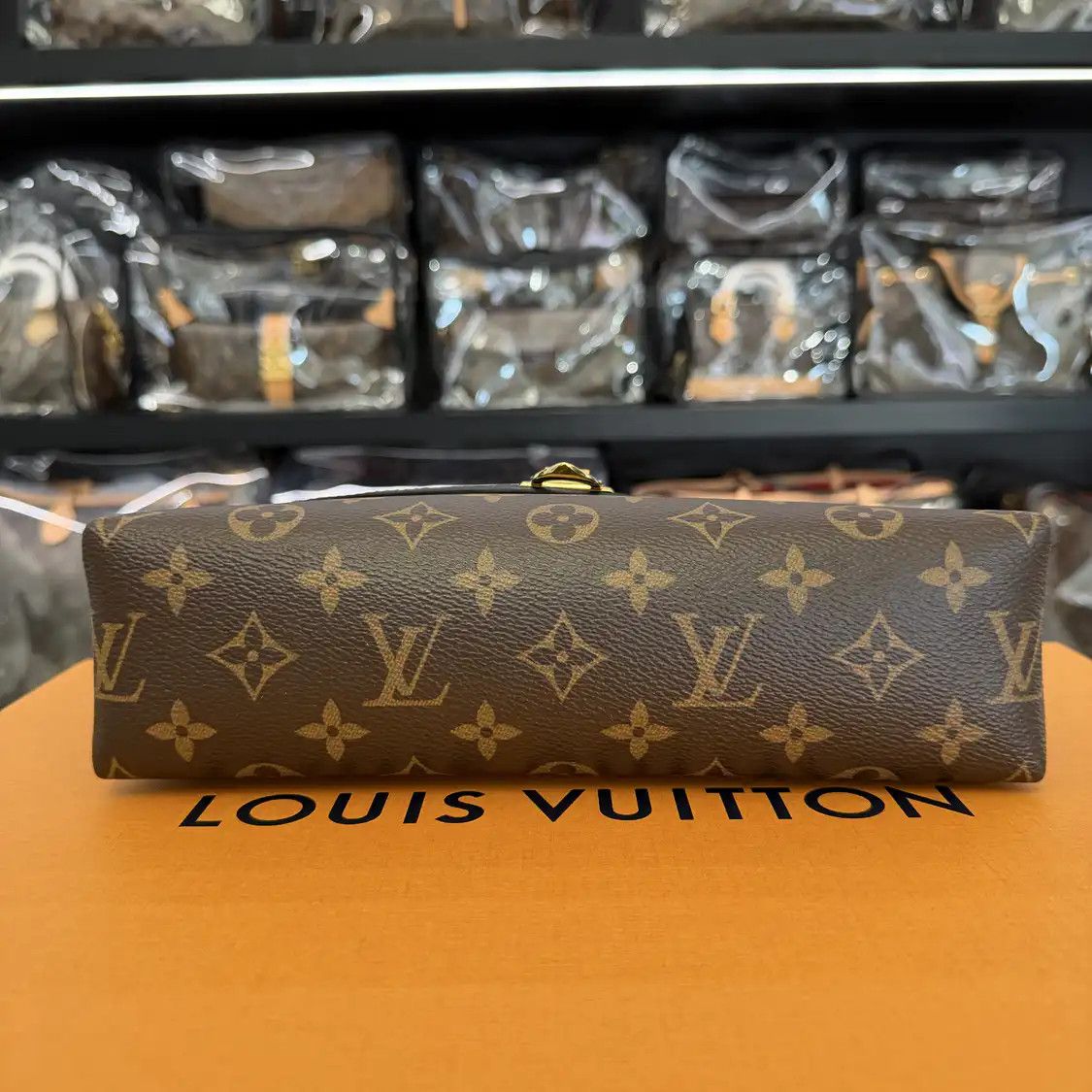 Louis Vuitton LOUIS VUITTON SAINT PLACIDE brown coated canvas monogram shoulder bag gold hardw Size ONE SIZE - 5 Thumbnail