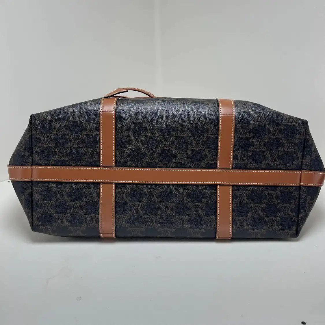 Celine CELINE MACADAM BOSTON brown coated canvas Triomphe shoulder bag Size ONE SIZE - 8 Thumbnail