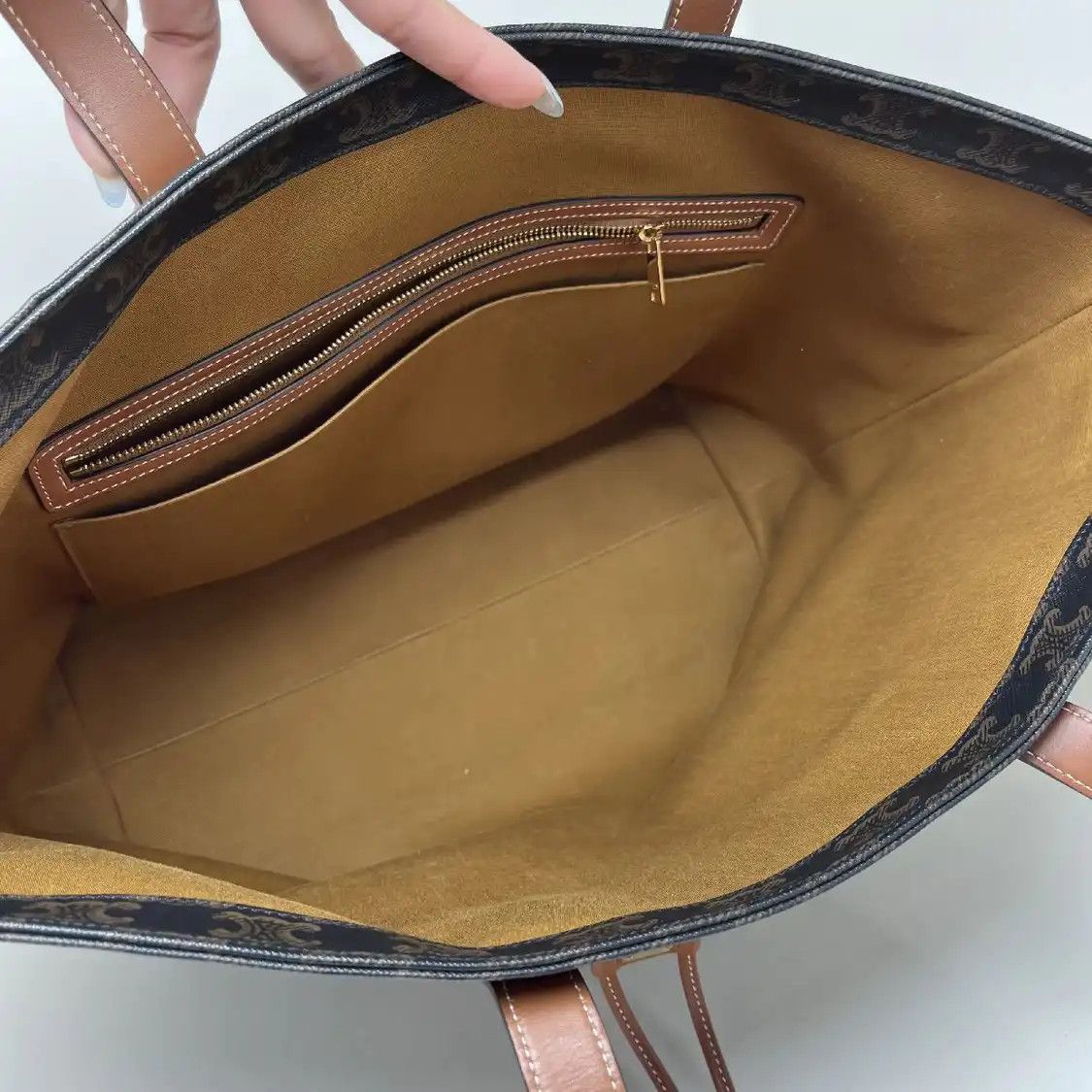 Celine CELINE MACADAM BOSTON brown coated canvas Triomphe shoulder bag Size ONE SIZE - 11 Thumbnail