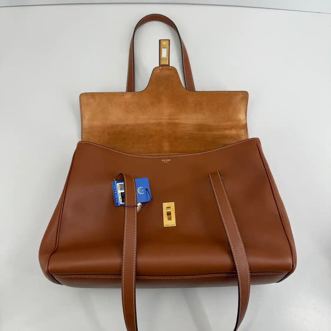 Celine CELINE 16 Medium brown cowhide leather shoulder bag Size ONE SIZE - 9 Thumbnail