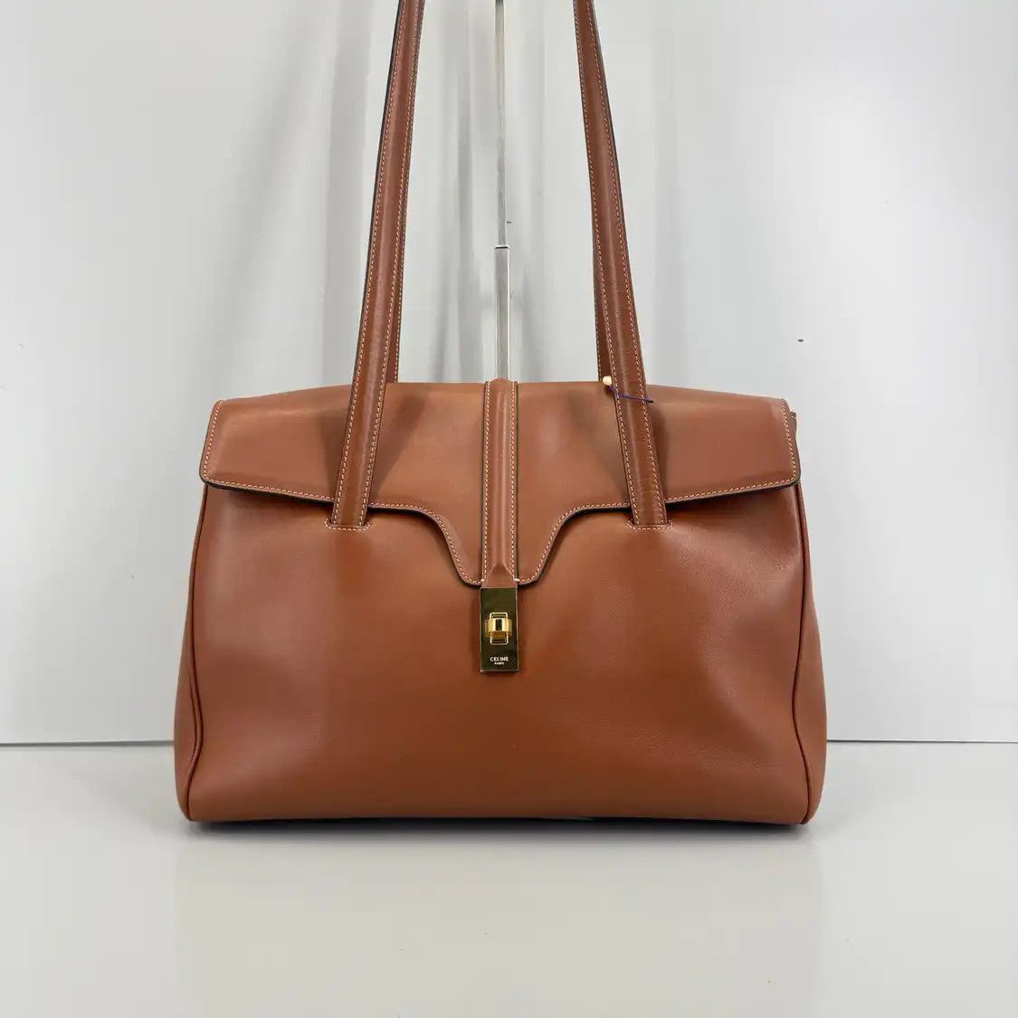 Celine CELINE 16 Medium brown cowhide leather shoulder bag Size ONE SIZE - 2 Thumbnail