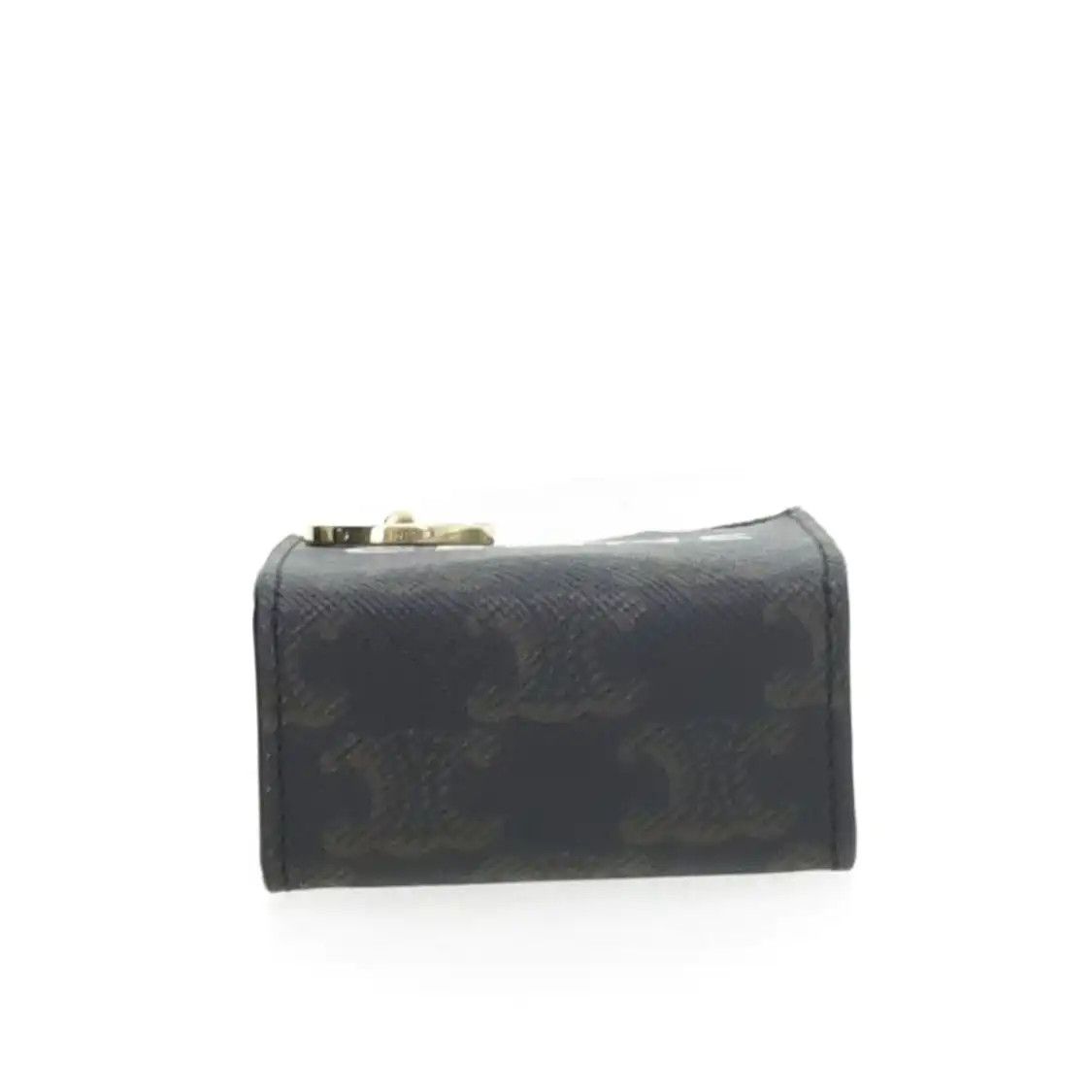 Celine CELINE CABAS micro dark browncoated canvas Triomphe print handbag Size ONE SIZE - 4 Thumbnail