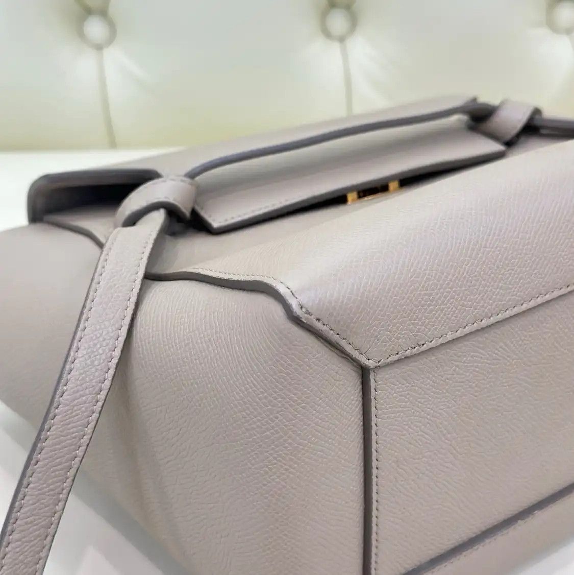 Celine CELINE BELT Micro khaki cowhide leather embossed celine belt bag handbag Size ONE SIZE - 12 Thumbnail