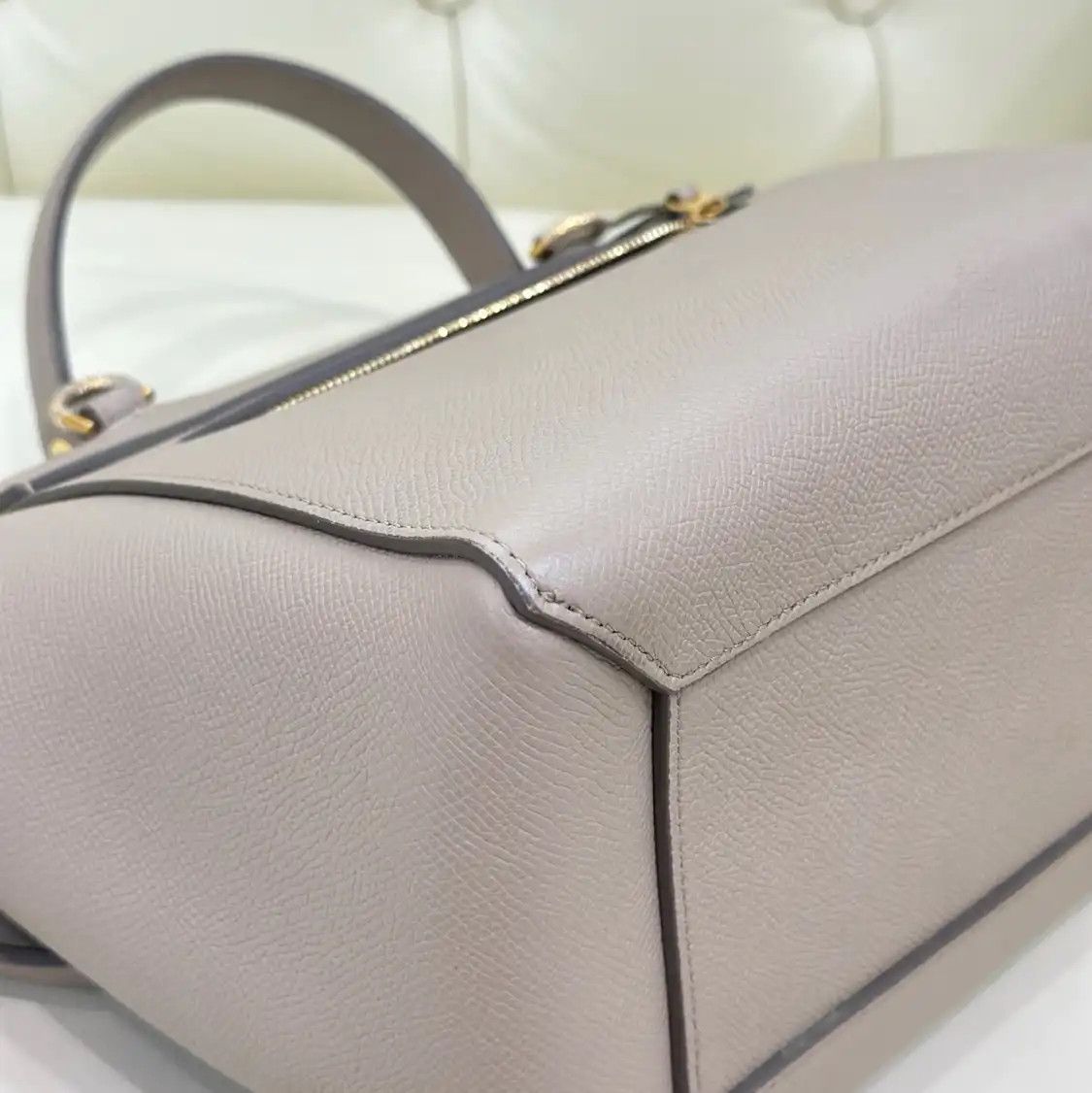 Celine CELINE BELT Micro khaki cowhide leather embossed celine belt bag handbag Size ONE SIZE - 10 Thumbnail