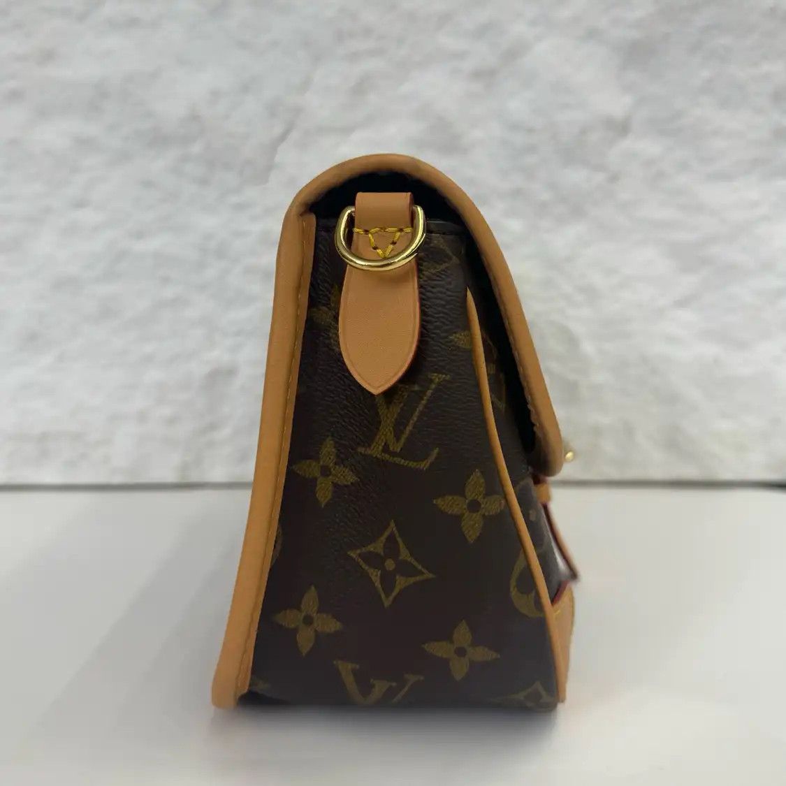 Louis Vuitton LOUIS VUITTON DIANE brown coated canvas monogram crossbody bag gold hardware Size ONE SIZE - 5 Thumbnail