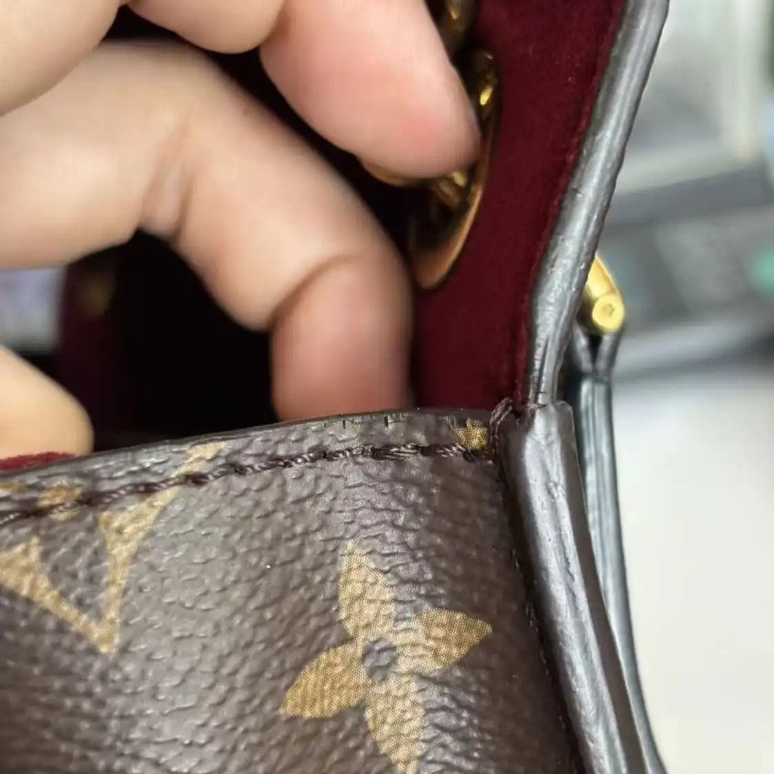 Louis Vuitton LOUIS VUITTON PASSY brown coated canvas monogram crossbody bag gold hardware Size ONE SIZE - 13 Thumbnail