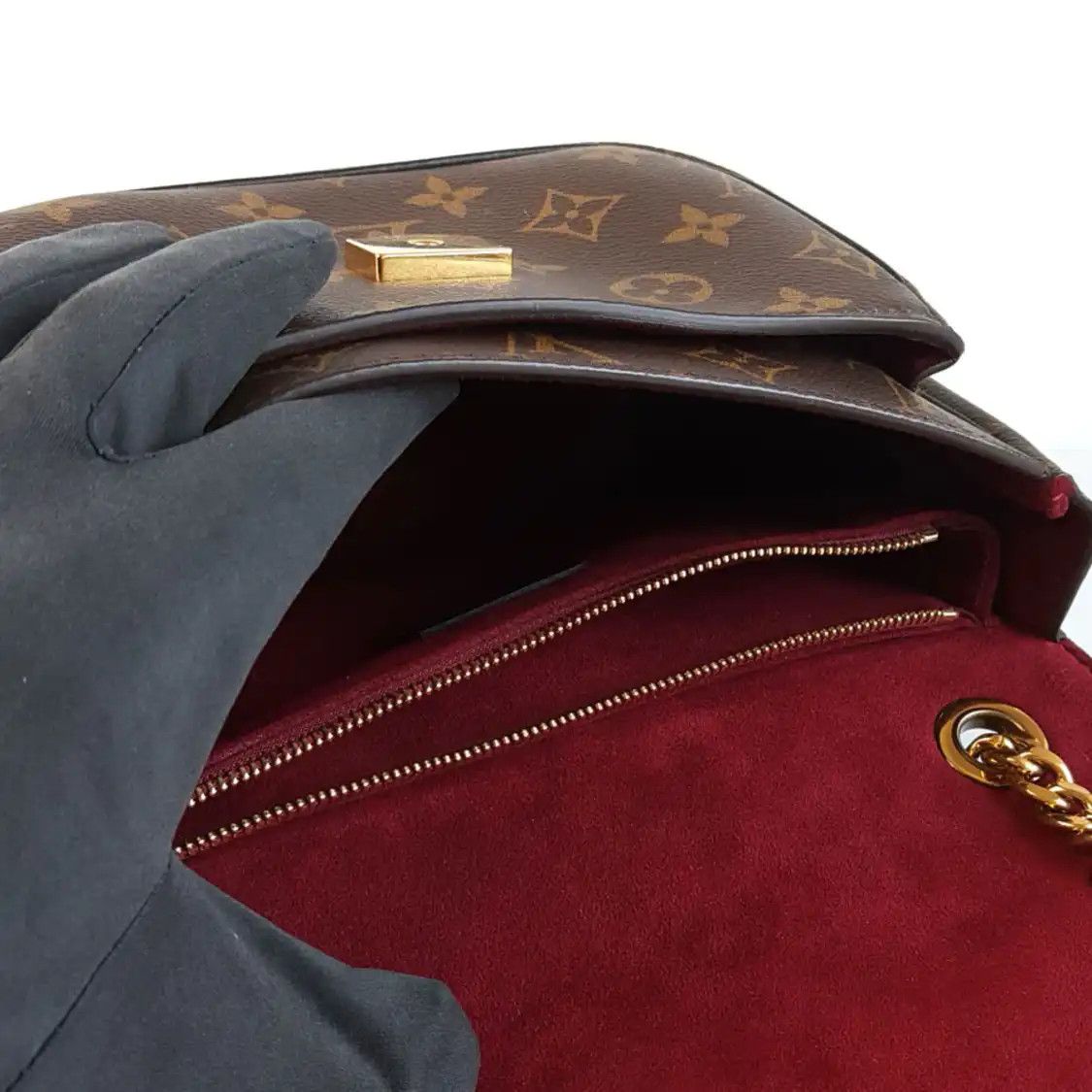 Louis Vuitton LOUIS VUITTON PASSY brown coated canvas monogram crossbody bag gold hardware Size ONE SIZE - 7 Thumbnail