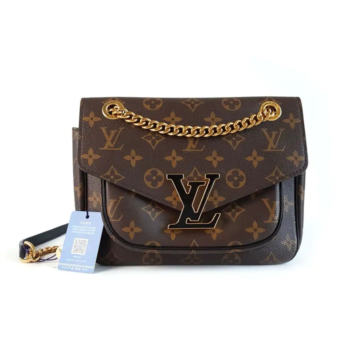 Louis Vuitton LOUIS VUITTON PASSY brown coated canvas monogram crossbody bag gold hardware Size ONE SIZE - 2 Thumbnail