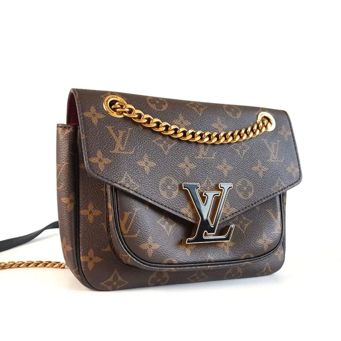 Louis Vuitton LOUIS VUITTON PASSY brown coated canvas monogram crossbody bag gold hardware Size ONE SIZE - 8 Thumbnail