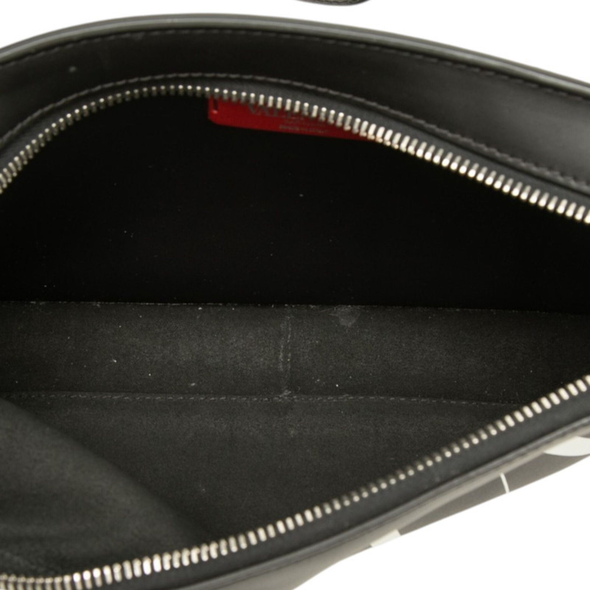 Valentino Valentino Rockstud VLTN Logo Waist Bag/Body Bag, Black Leather, Women's VALENTINO Size ONE SIZE - 4 Thumbnail