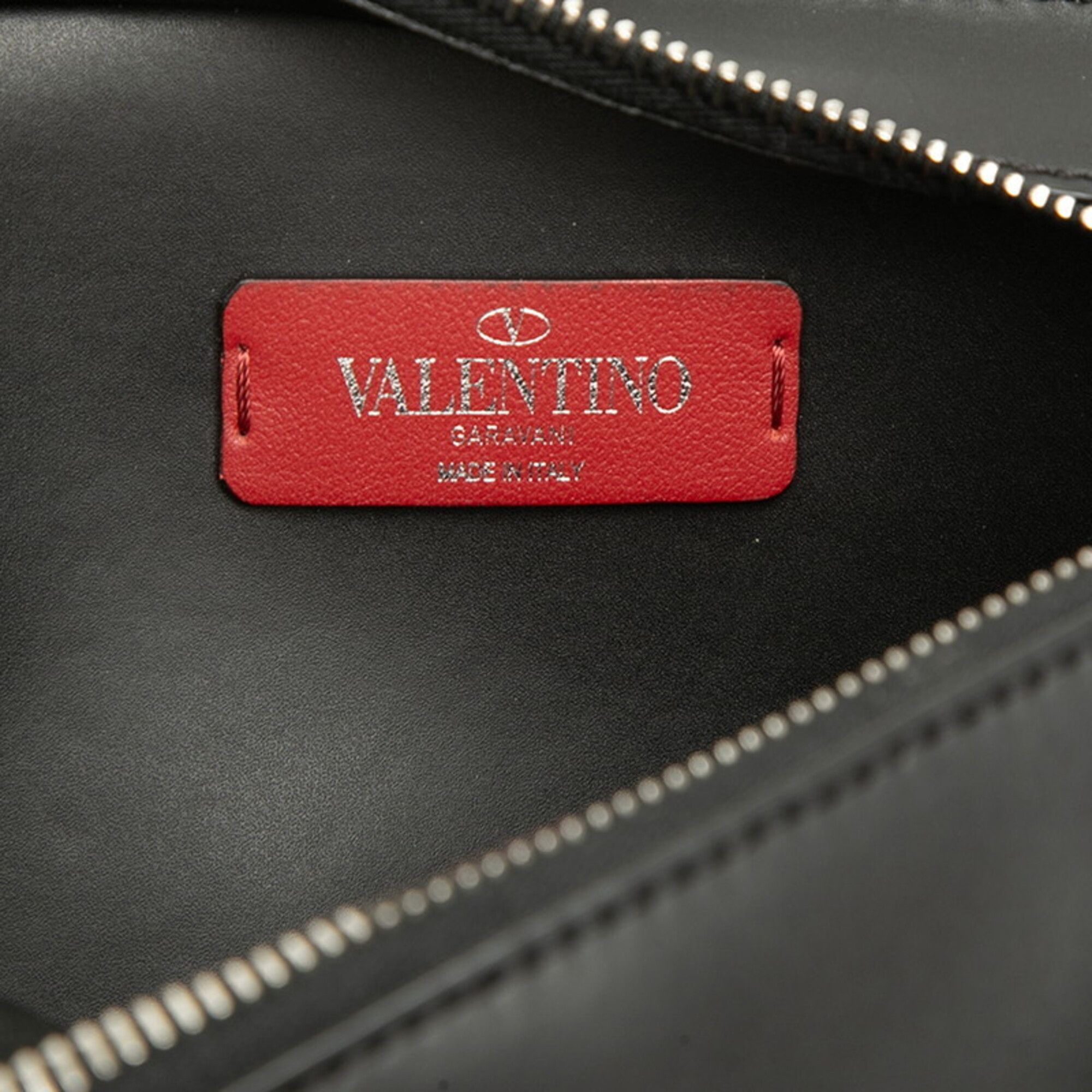 Valentino Valentino Rockstud VLTN Logo Waist Bag/Body Bag, Black Leather, Women's VALENTINO Size ONE SIZE - 5 Thumbnail