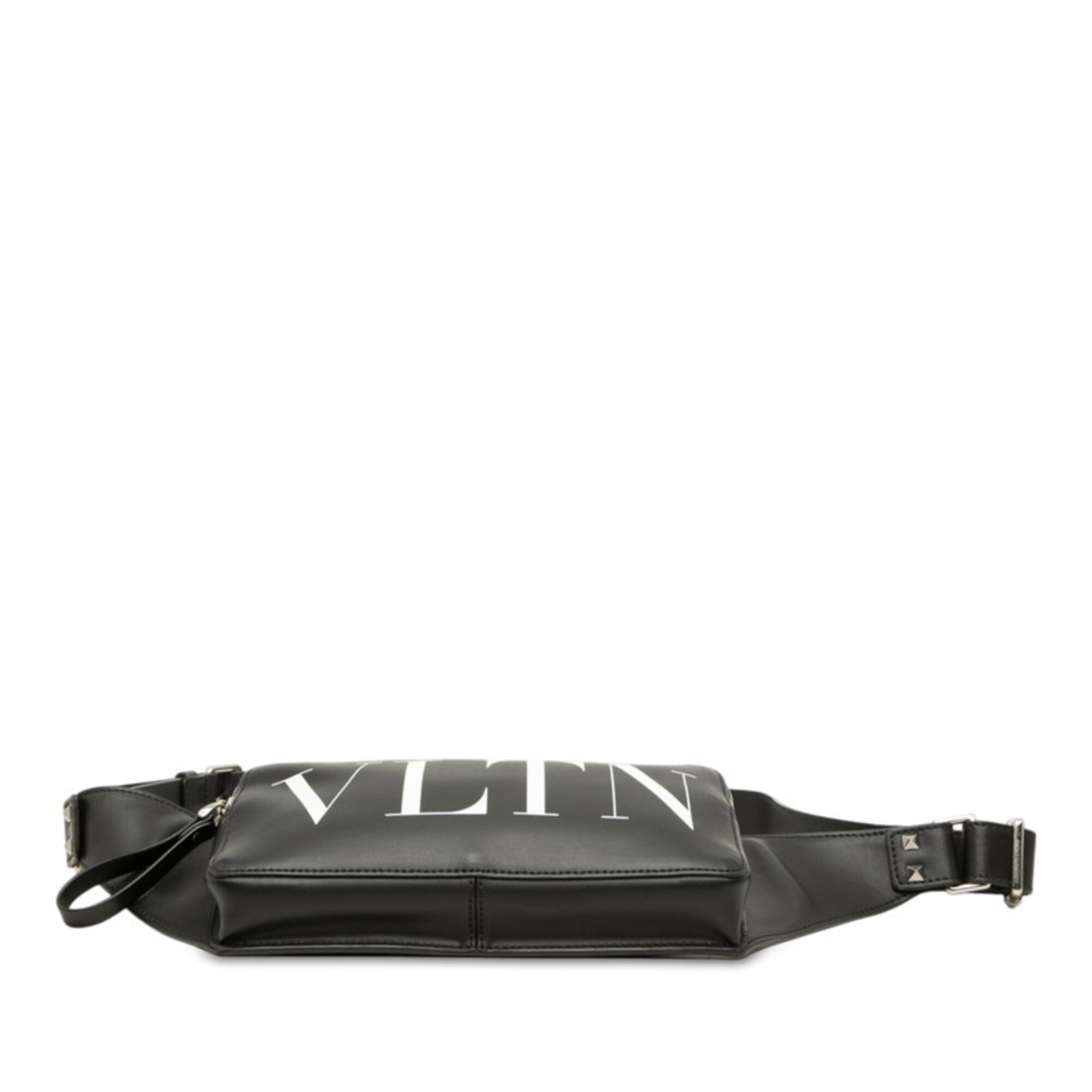 Valentino Valentino Rockstud VLTN Logo Waist Bag/Body Bag, Black Leather, Women's VALENTINO Size ONE SIZE - 3 Thumbnail