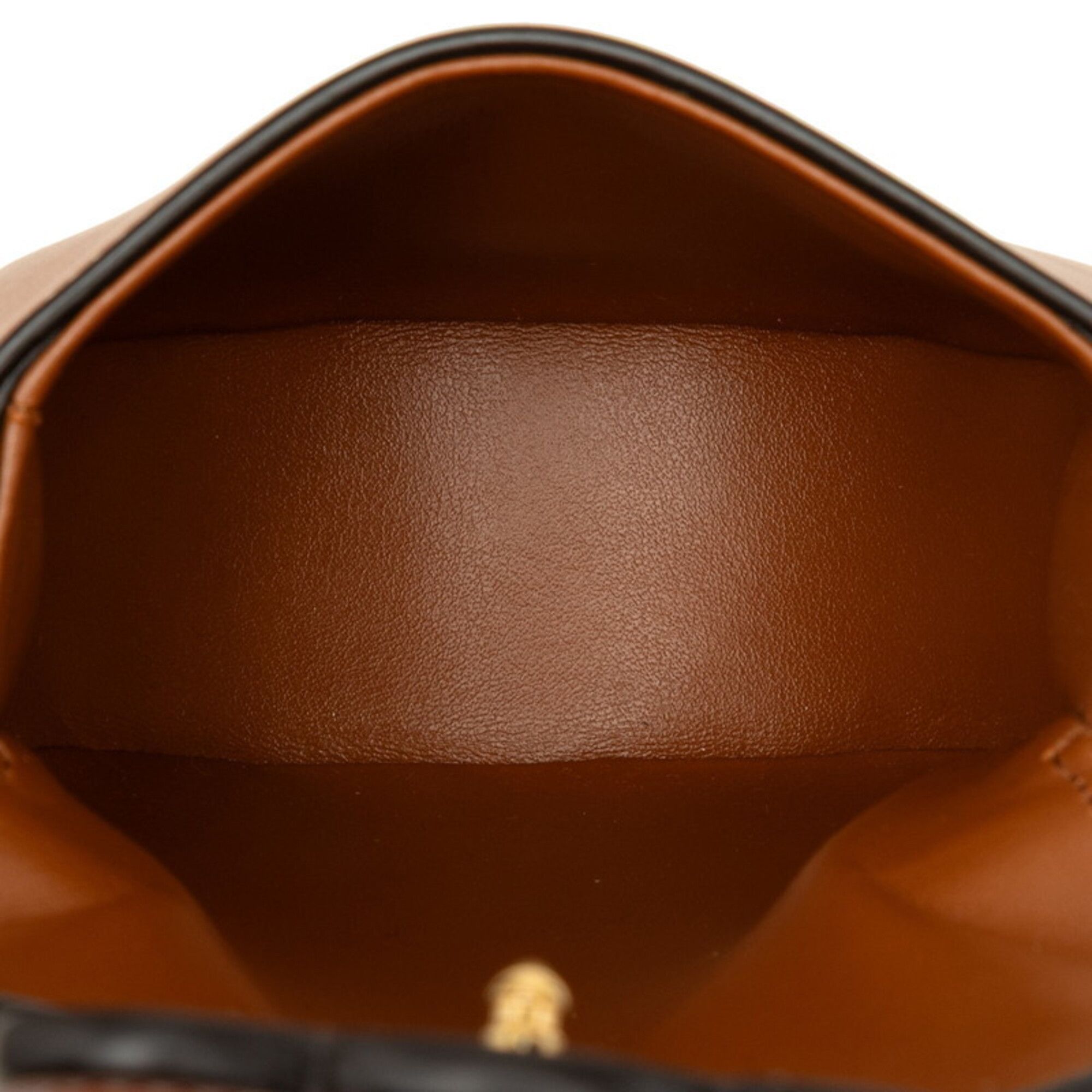 Celine Celine Triomphe Mini Buzas Cuire Crossbody Shoulder Bag Pochette Brown Leather Women's CELINE Size ONE SIZE - 4 Thumbnail