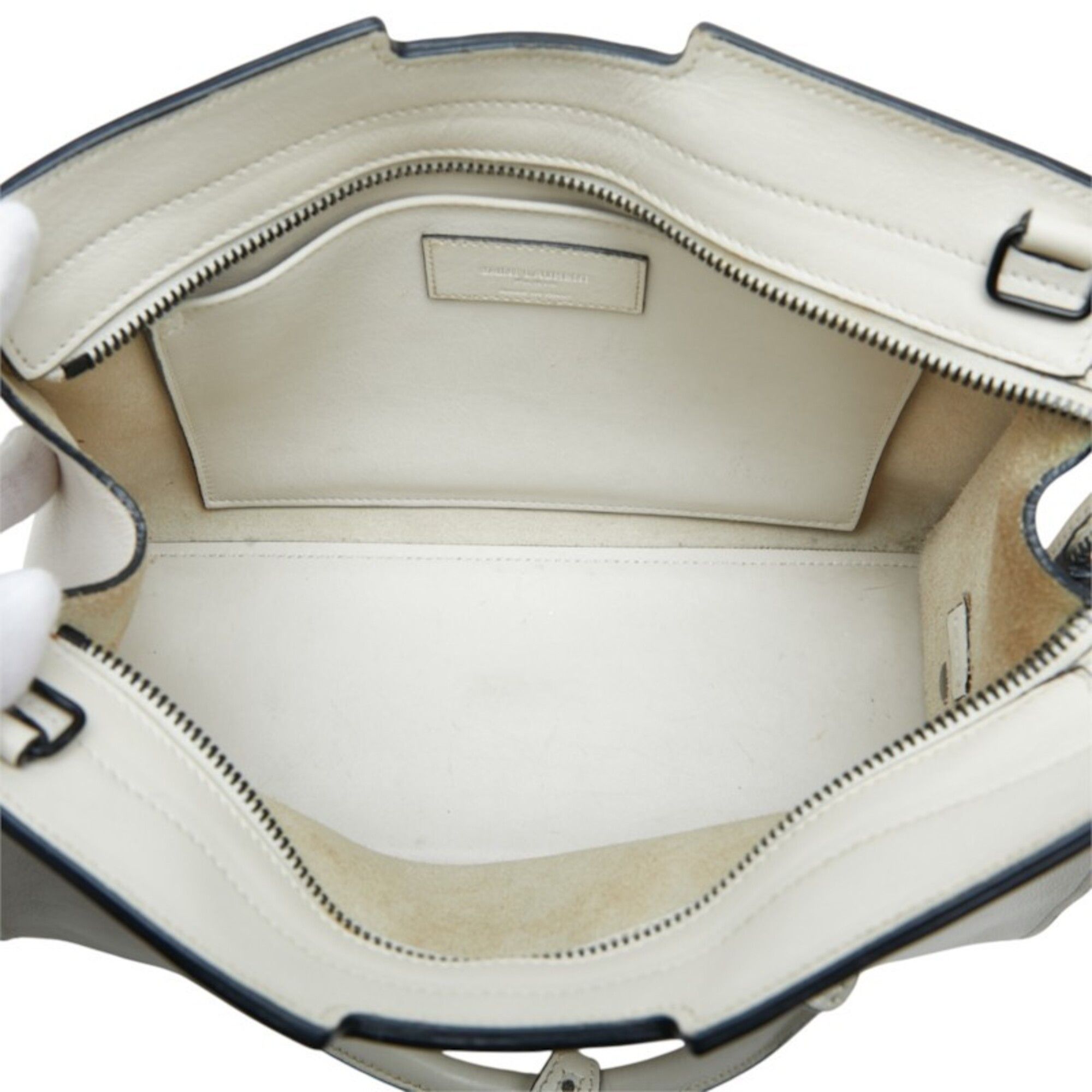 Saint Laurent Paris Saint Laurent YSL Logo Baby Cabas Handbag Shoulder Bag 2-Way 424868 White Leather Women's SAINT LAURENT Size ONE SIZE - 8 Thumbnail