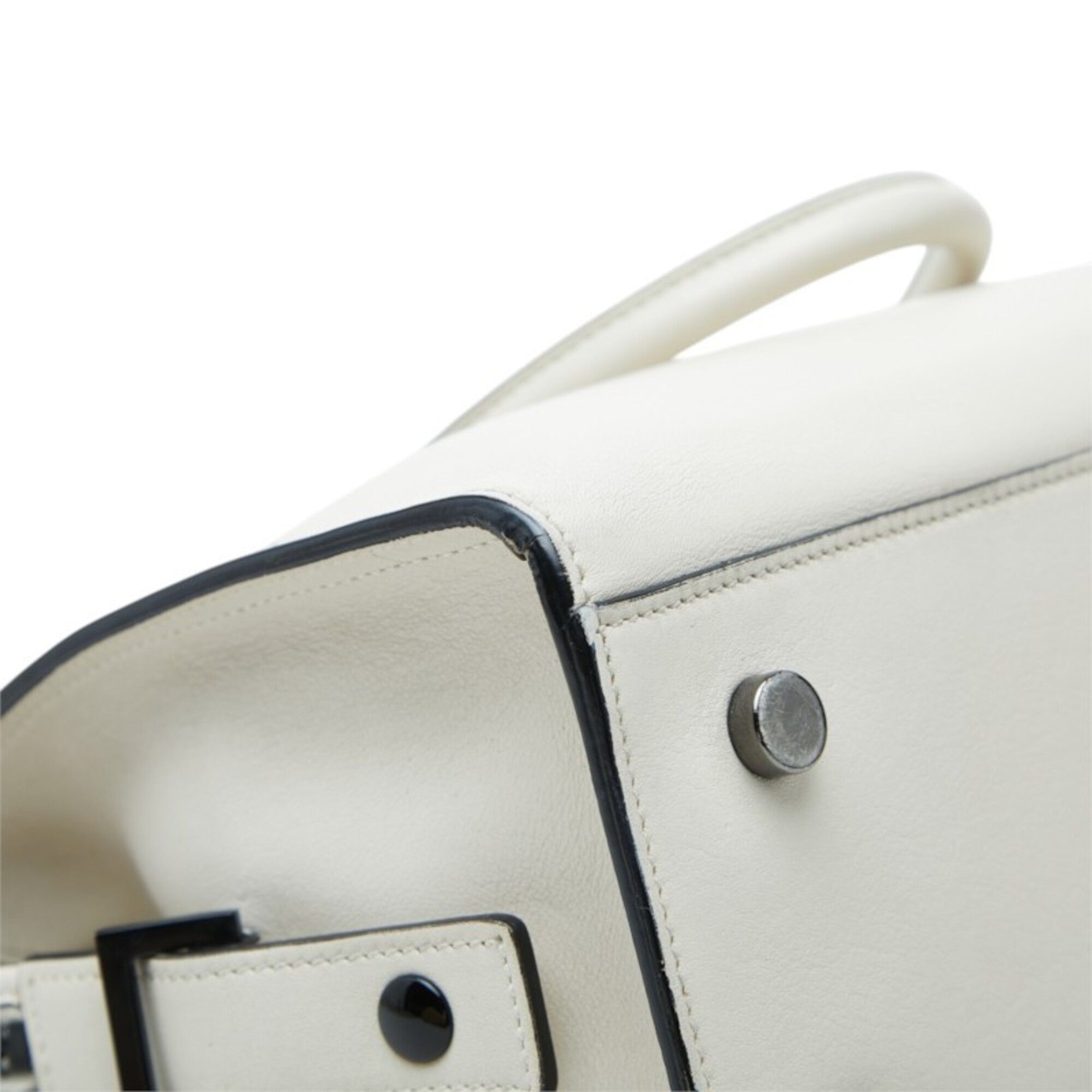Saint Laurent Paris Saint Laurent YSL Logo Baby Cabas Handbag Shoulder Bag 2-Way 424868 White Leather Women's SAINT LAURENT Size ONE SIZE - 7 Thumbnail
