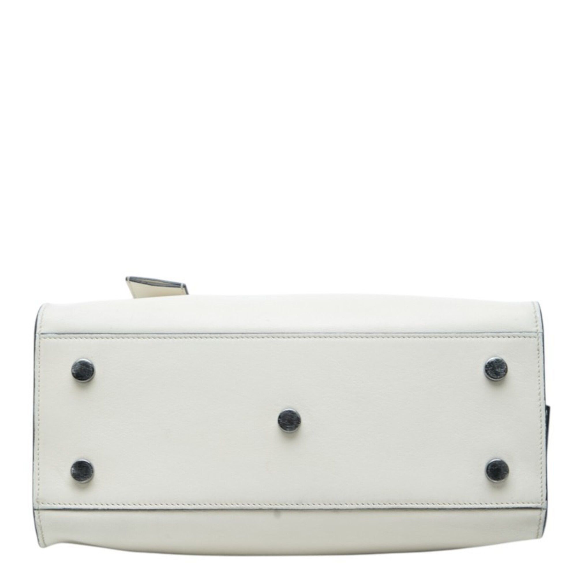 Saint Laurent Paris Saint Laurent YSL Logo Baby Cabas Handbag Shoulder Bag 2-Way 424868 White Leather Women's SAINT LAURENT Size ONE SIZE - 3 Thumbnail