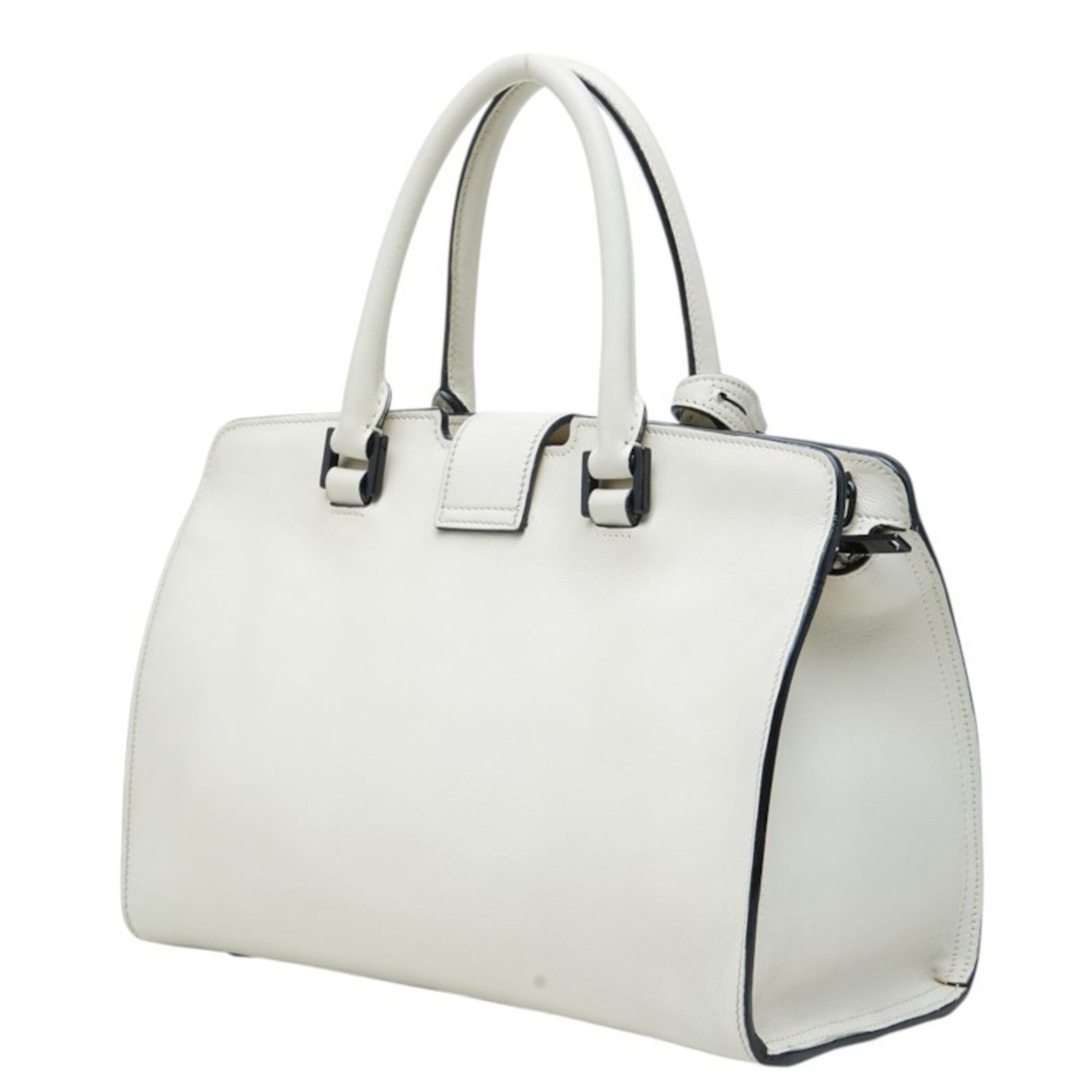 Saint Laurent Paris Saint Laurent YSL Logo Baby Cabas Handbag Shoulder Bag 2-Way 424868 White Leather Women's SAINT LAURENT Size ONE SIZE - 2 Thumbnail