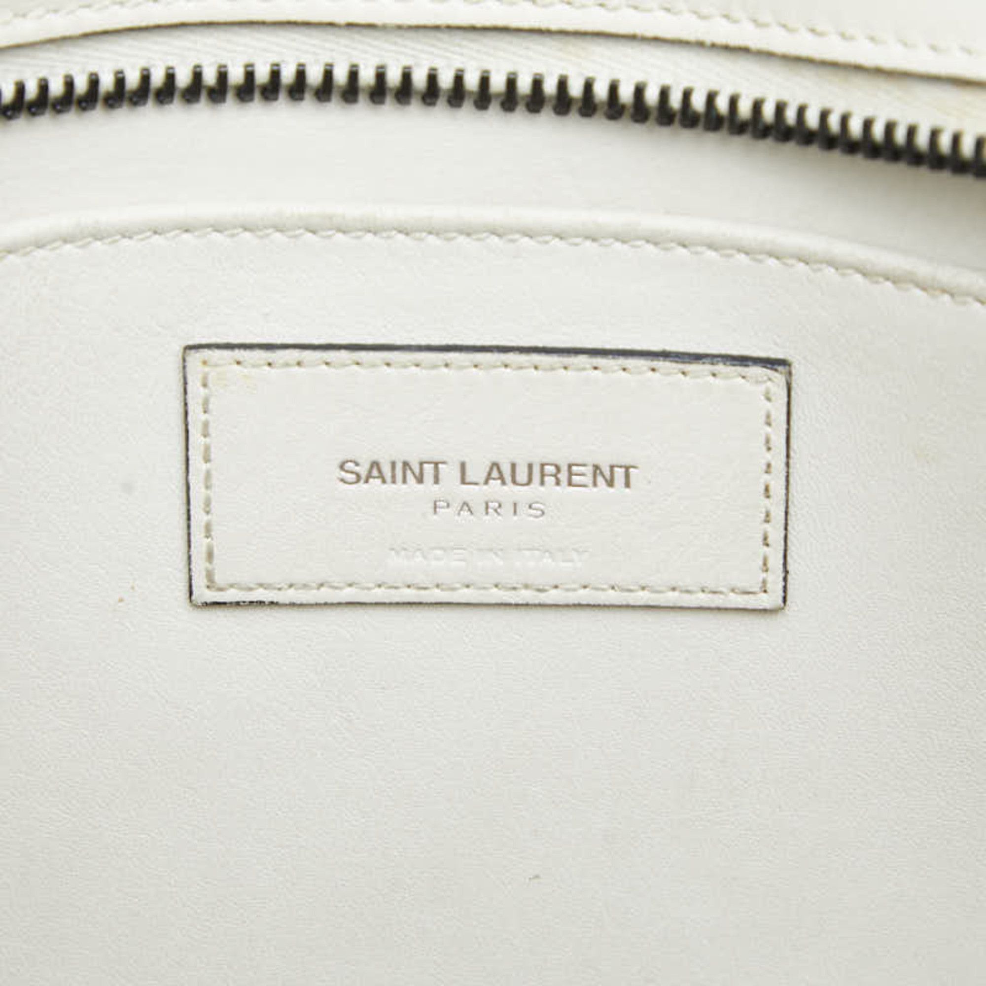 Saint Laurent Paris Saint Laurent YSL Logo Baby Cabas Handbag Shoulder Bag 2-Way 424868 White Leather Women's SAINT LAURENT Size ONE SIZE - 9 Thumbnail