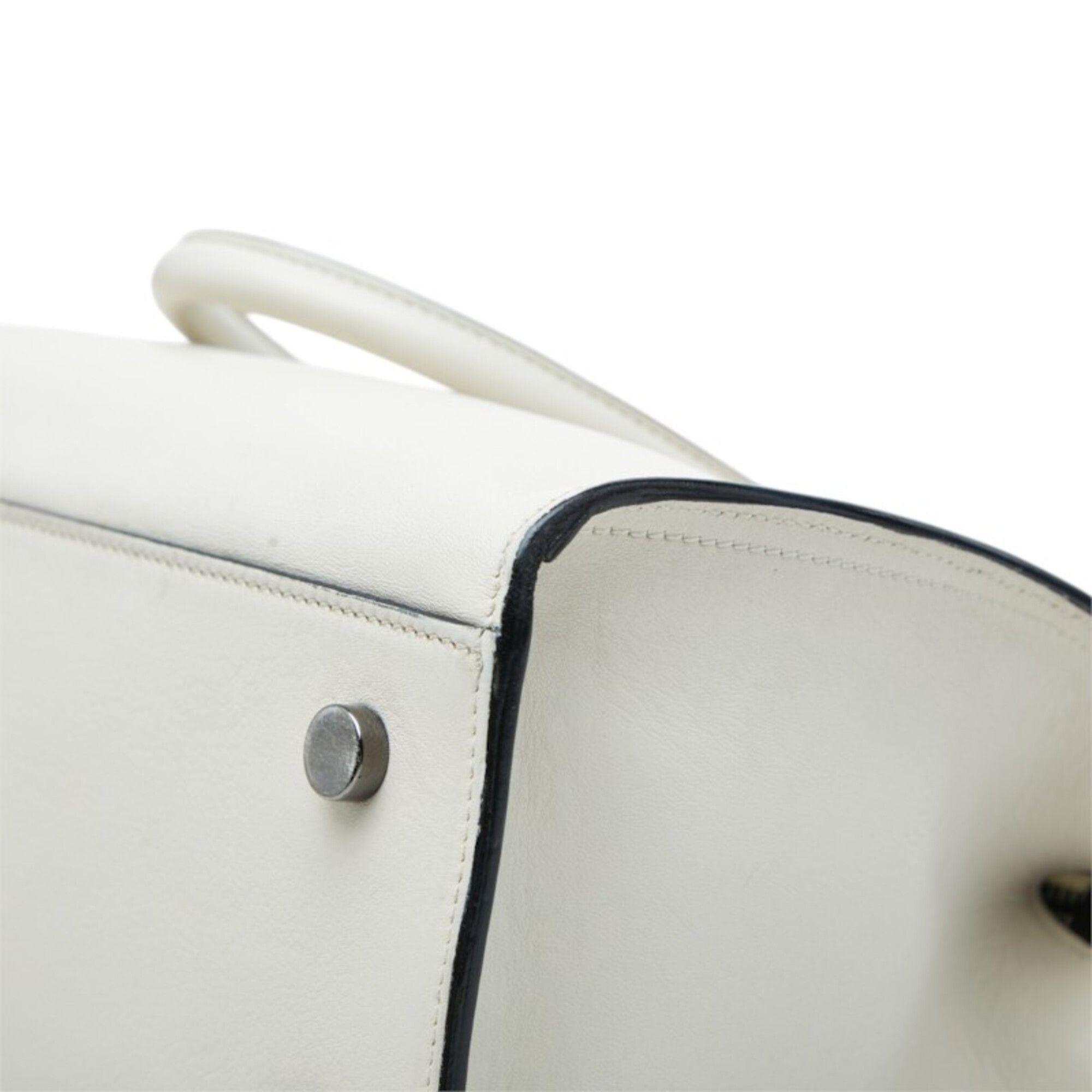 Saint Laurent Paris Saint Laurent YSL Logo Baby Cabas Handbag Shoulder Bag 2-Way 424868 White Leather Women's SAINT LAURENT Size ONE SIZE - 6 Thumbnail