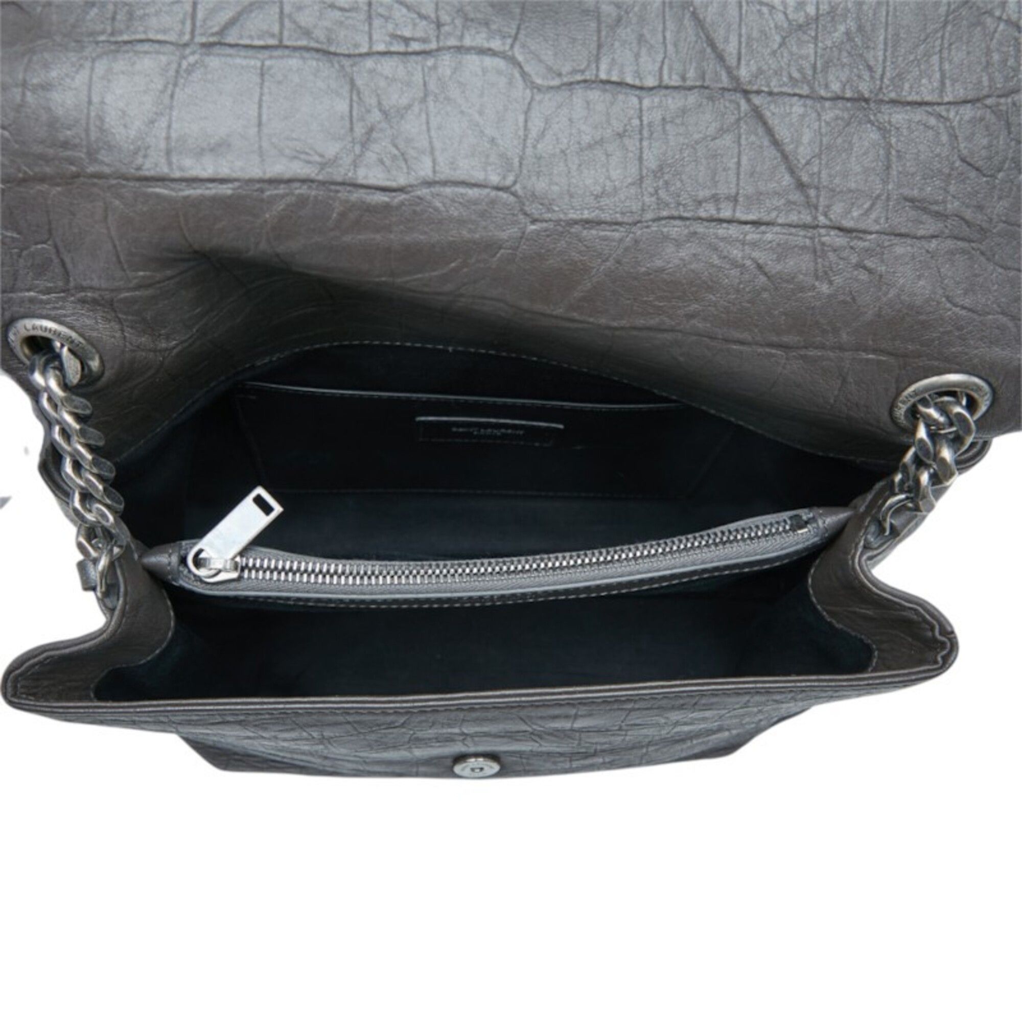 Saint Laurent Paris Saint Laurent YSL Logo West Hollywood Crossbody Chain Shoulder Bag 574106 Black Leather Women's SAINT LAURENT Size ONE SIZE - 6 Thumbnail