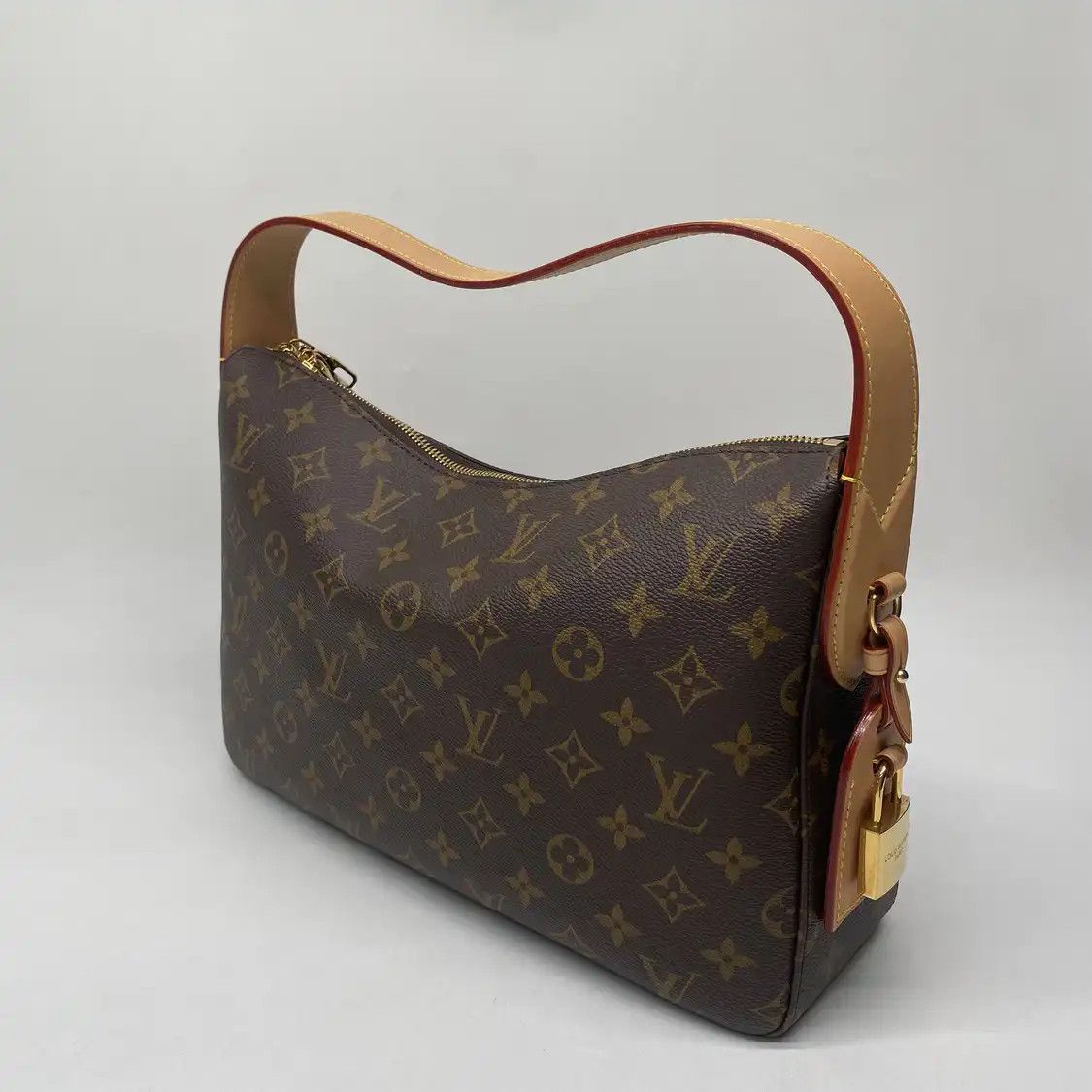 Louis Vuitton LOUIS VUITTON SLOUCHY brown coated canvas monogram shoulder bag gold hardware Size ONE SIZE - 3 Thumbnail