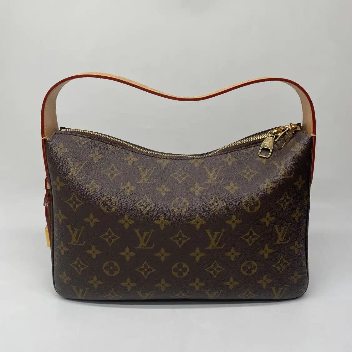 Louis Vuitton LOUIS VUITTON SLOUCHY brown coated canvas monogram shoulder bag gold hardware Size ONE SIZE - 5 Thumbnail