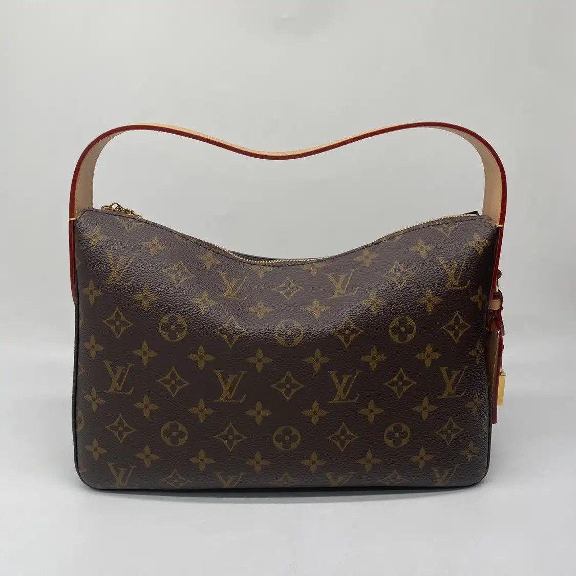 Louis Vuitton LOUIS VUITTON SLOUCHY brown coated canvas monogram shoulder bag gold hardware Size ONE SIZE - 2 Thumbnail
