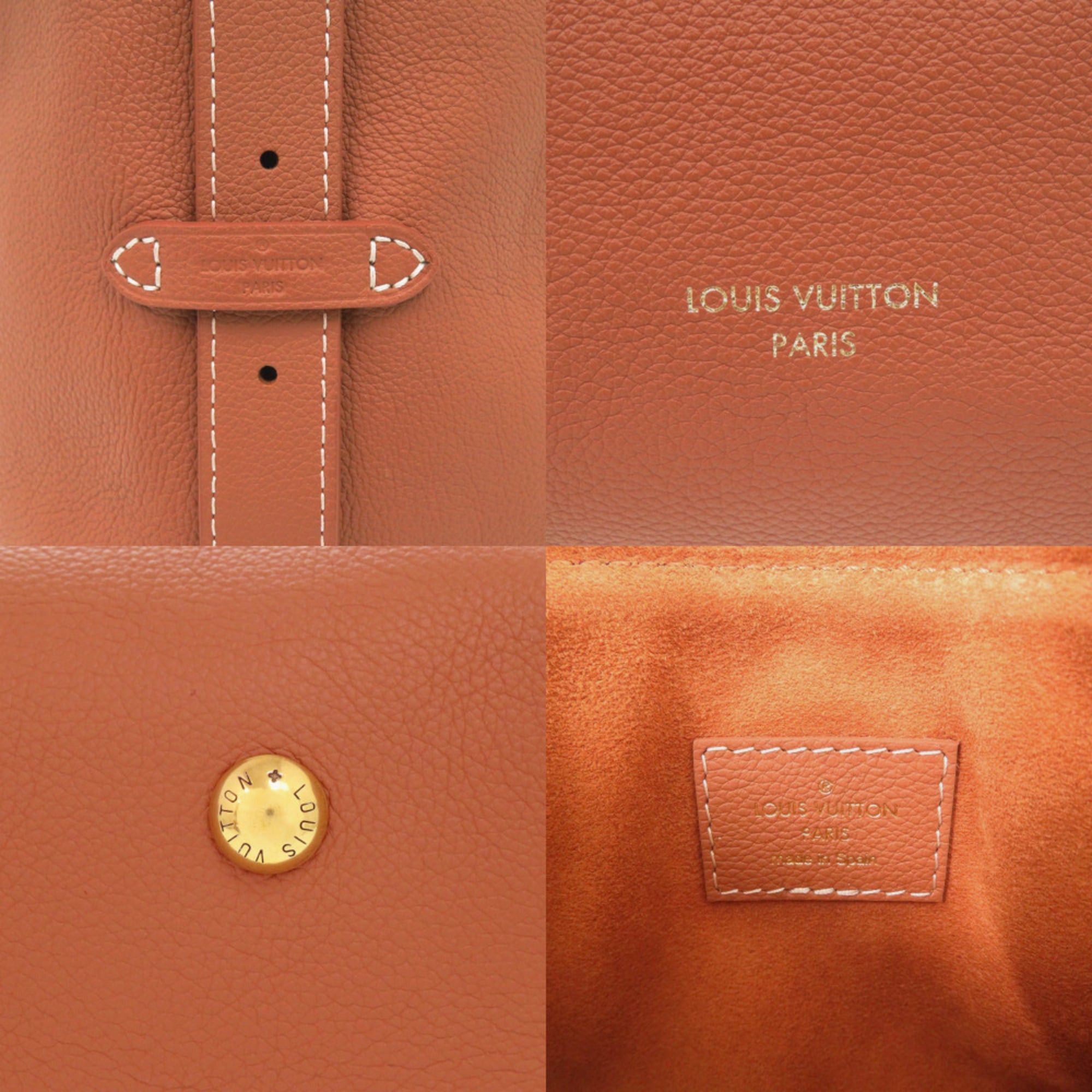 Louis Vuitton Louis Vuitton Low Key Hobo MM Handbag with Pouch M24974 Grained Calf Leather Brown One-Shoulder Bag LV 1253 LOUIS VUITTON Size ONE SIZE - 8 Thumbnail