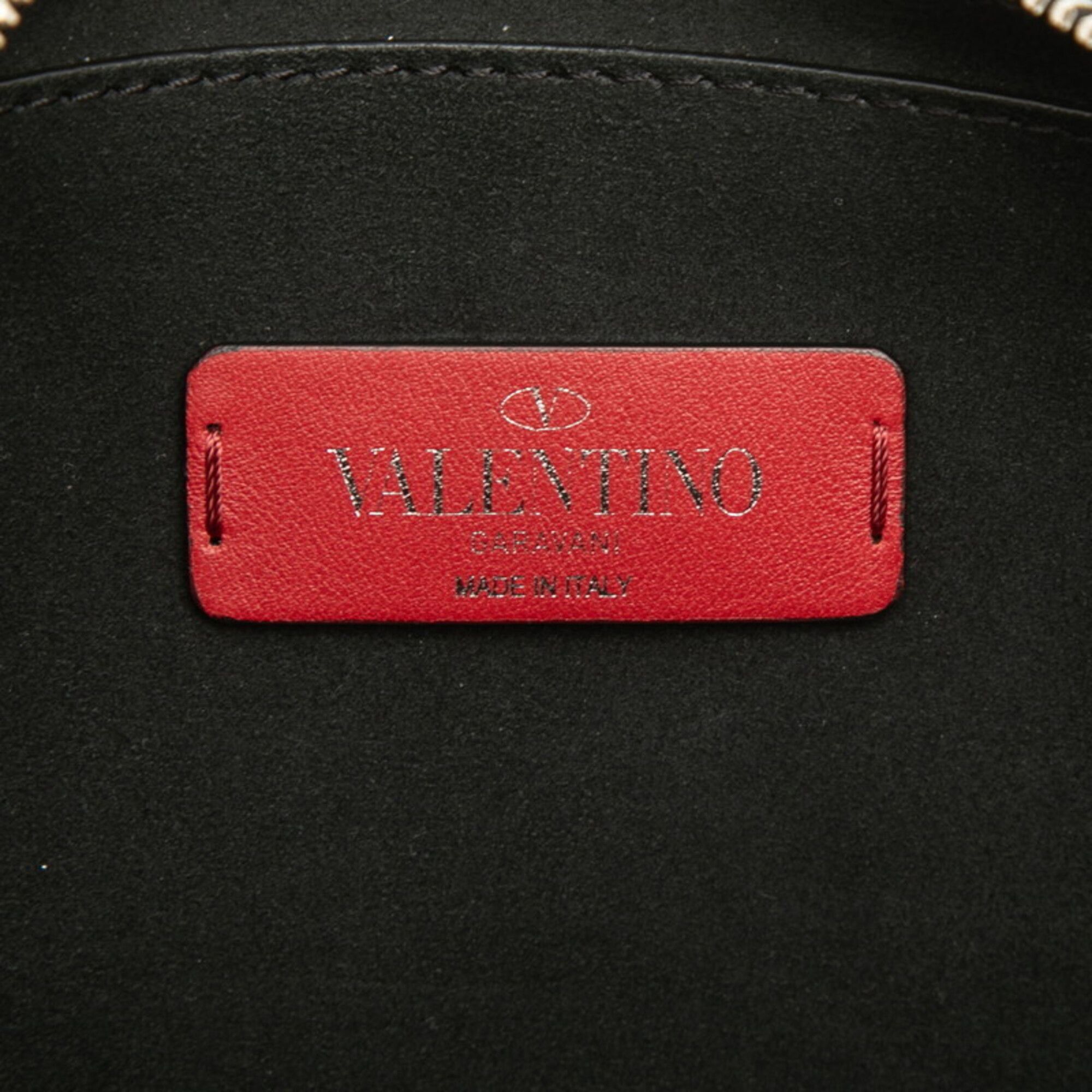 Valentino Valentino Rockstud VLTN Logo Crossbody Shoulder Bag/Clutch Bag 2-Way Black Leather Women's VALENTINO Size ONE SIZE - 5 Thumbnail