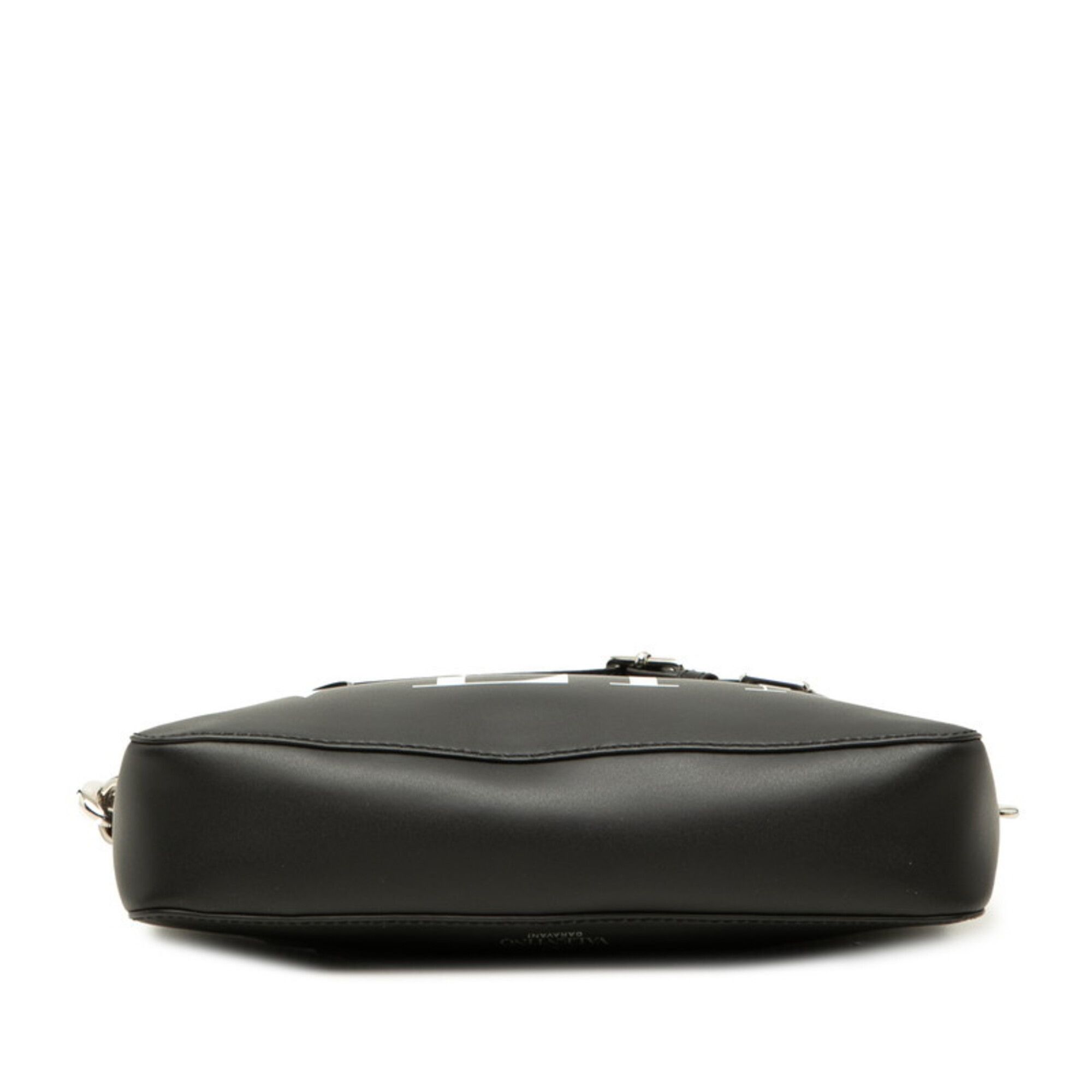 Valentino Valentino Rockstud VLTN Logo Crossbody Shoulder Bag/Clutch Bag 2-Way Black Leather Women's VALENTINO Size ONE SIZE - 3 Thumbnail