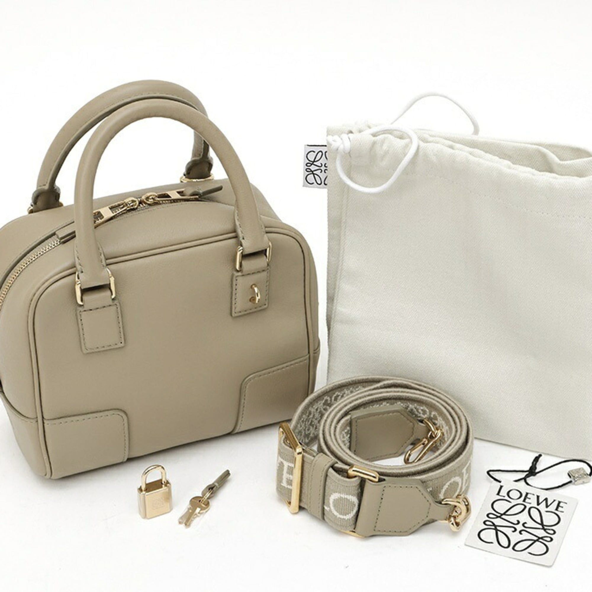 Loewe Loewe Amazona 16 Square Bag A039N21X01 Napa Calf Leather Clay Green Size ONE SIZE - 8 Thumbnail