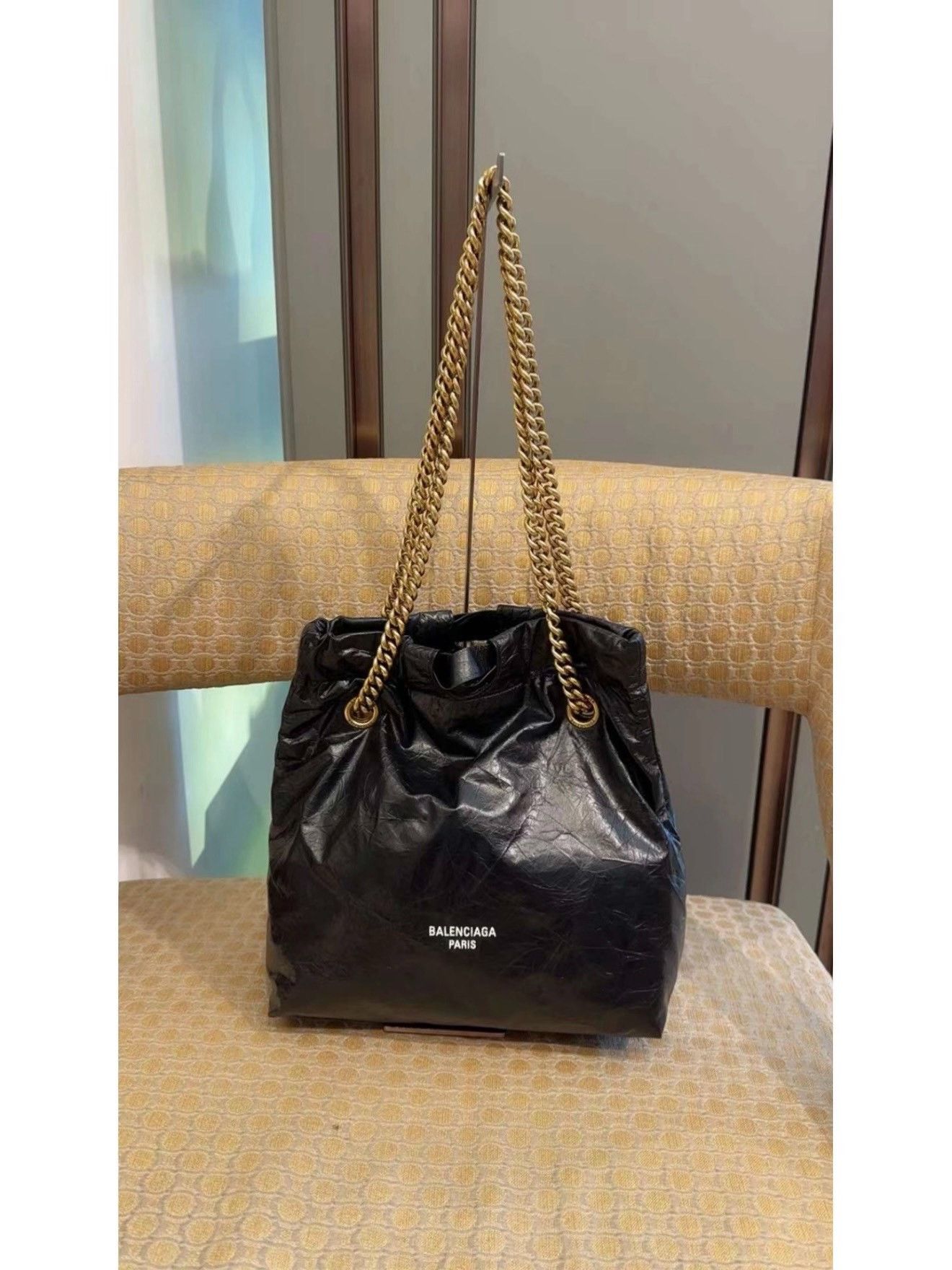 Balenciaga Balenciaga Crush XS Black Bag Size ONE SIZE - 2 Thumbnail