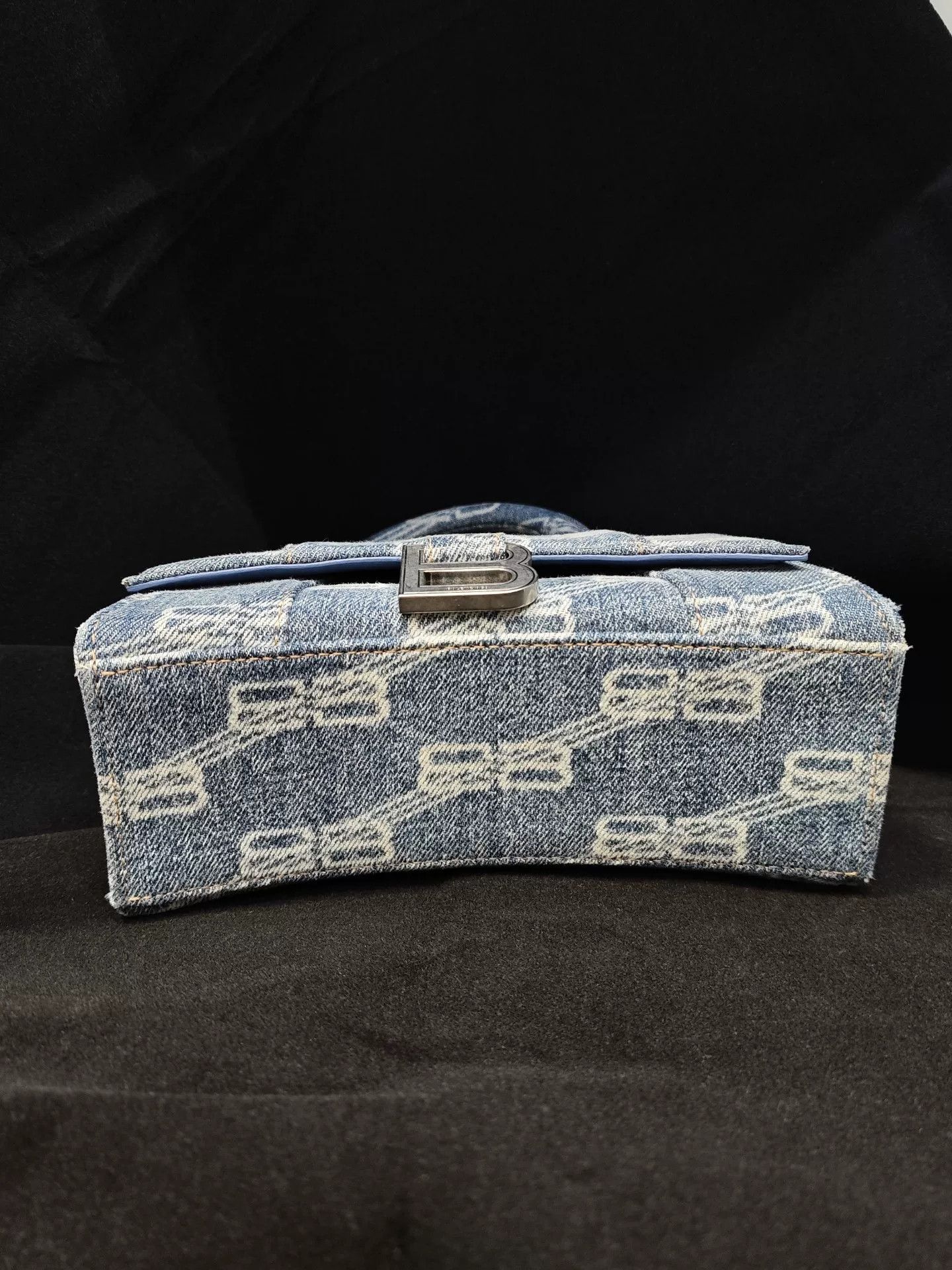 Balenciaga Balenciaga Blue Denim Hourglass XS Bag Size ONE SIZE - 6 Thumbnail