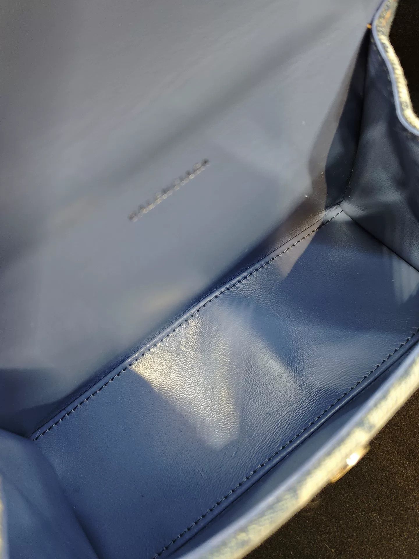 Balenciaga Balenciaga Blue Denim Hourglass XS Bag Size ONE SIZE - 9 Thumbnail