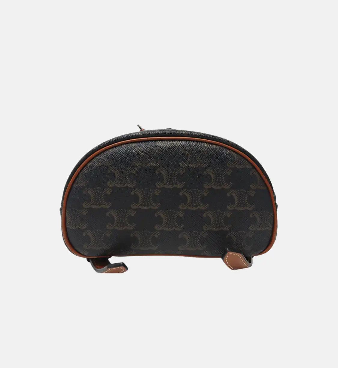 Celine CELINE TRIOMPHE mini dark browncoated canvas Triomphe backpack gold hardware Size ONE SIZE - 7 Thumbnail