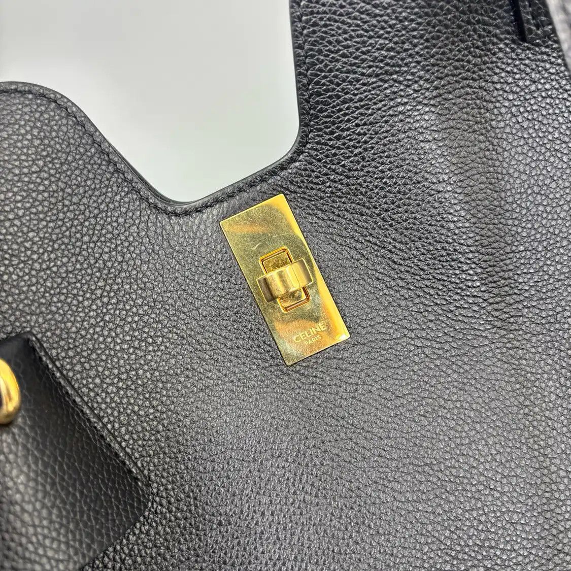 Celine CELINE 16 black cowhide leather shoulder bag Size ONE SIZE - 8 Thumbnail