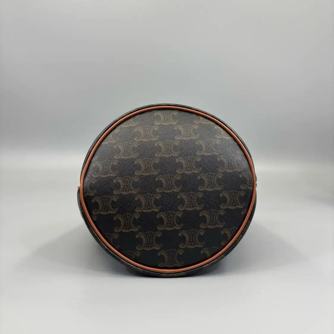 Celine CELINE CLARA Teen yellow browncoated canvas Triomphe crossbody bag Size ONE SIZE - 4 Thumbnail