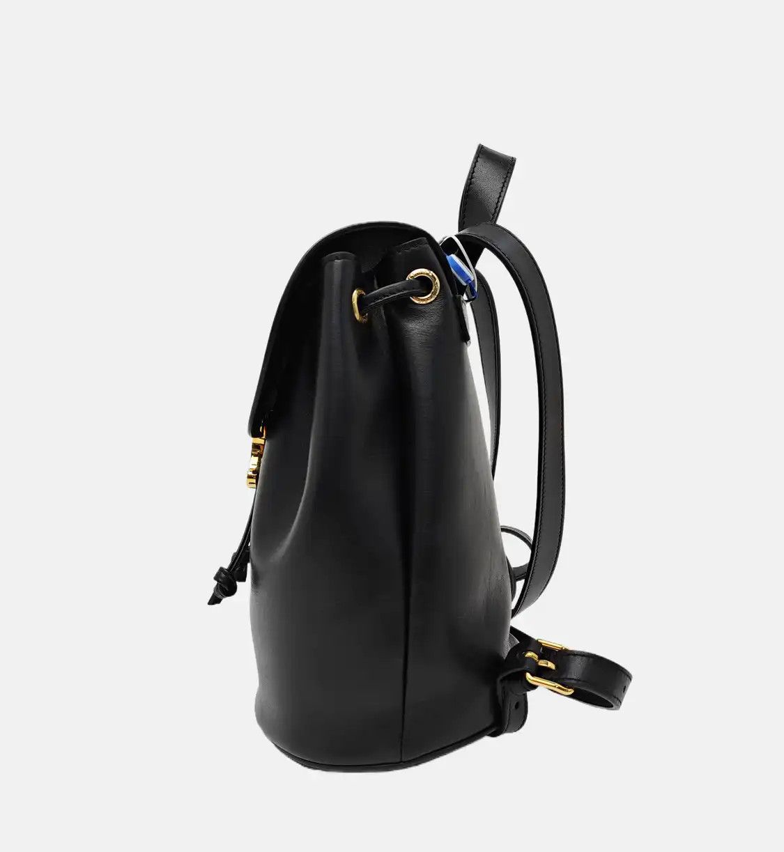 Celine CELINE BONNIE black cowhide leather Triomphe backpack handbag gold hardware Size ONE SIZE - 4 Thumbnail
