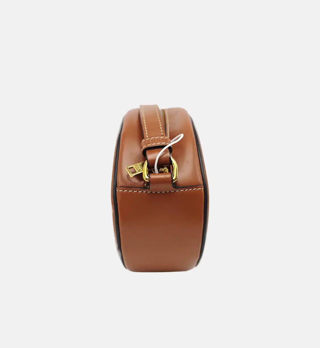 Celine CELINE TRIOMPHE brown cowhide leather Triomphe flap bag shoulder bag crossbody g Size ONE SIZE - 5 Thumbnail