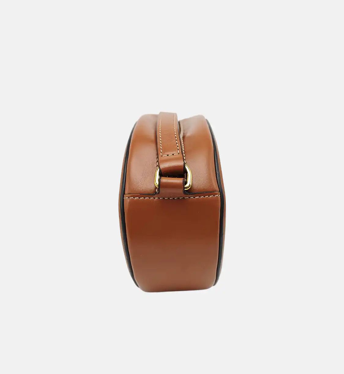Celine CELINE TRIOMPHE brown cowhide leather Triomphe flap bag shoulder bag crossbody g Size ONE SIZE - 4 Thumbnail