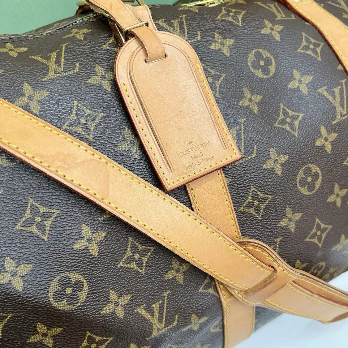Louis Vuitton LOUIS VUITTON KEEPALL 50 brown coated canvas monogram jacquard Boston bag crossb Size ONE SIZE - 10 Thumbnail