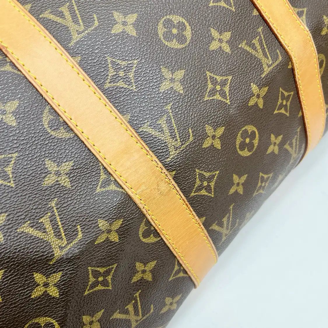 Louis Vuitton LOUIS VUITTON KEEPALL 50 brown coated canvas monogram jacquard Boston bag crossb Size ONE SIZE - 6 Thumbnail